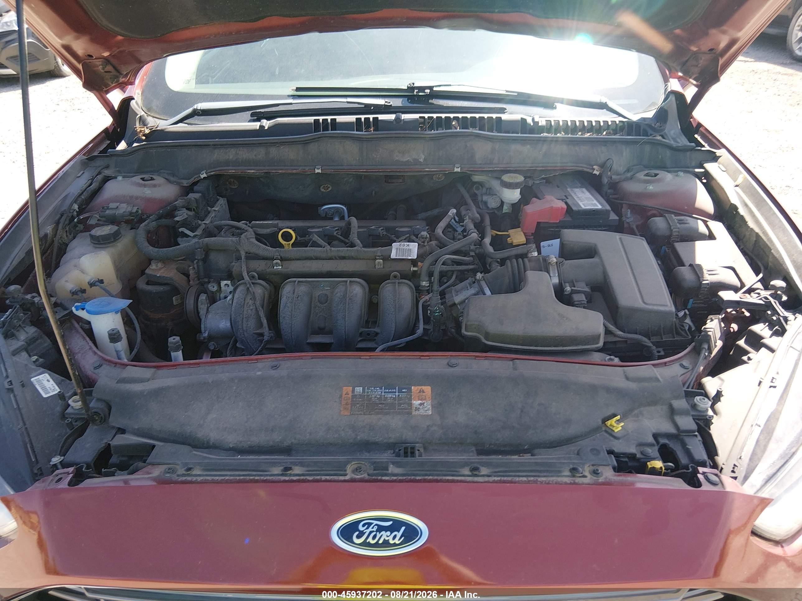 2014 Ford Fusion Se Red vin: 3FA6P0H79ER351901