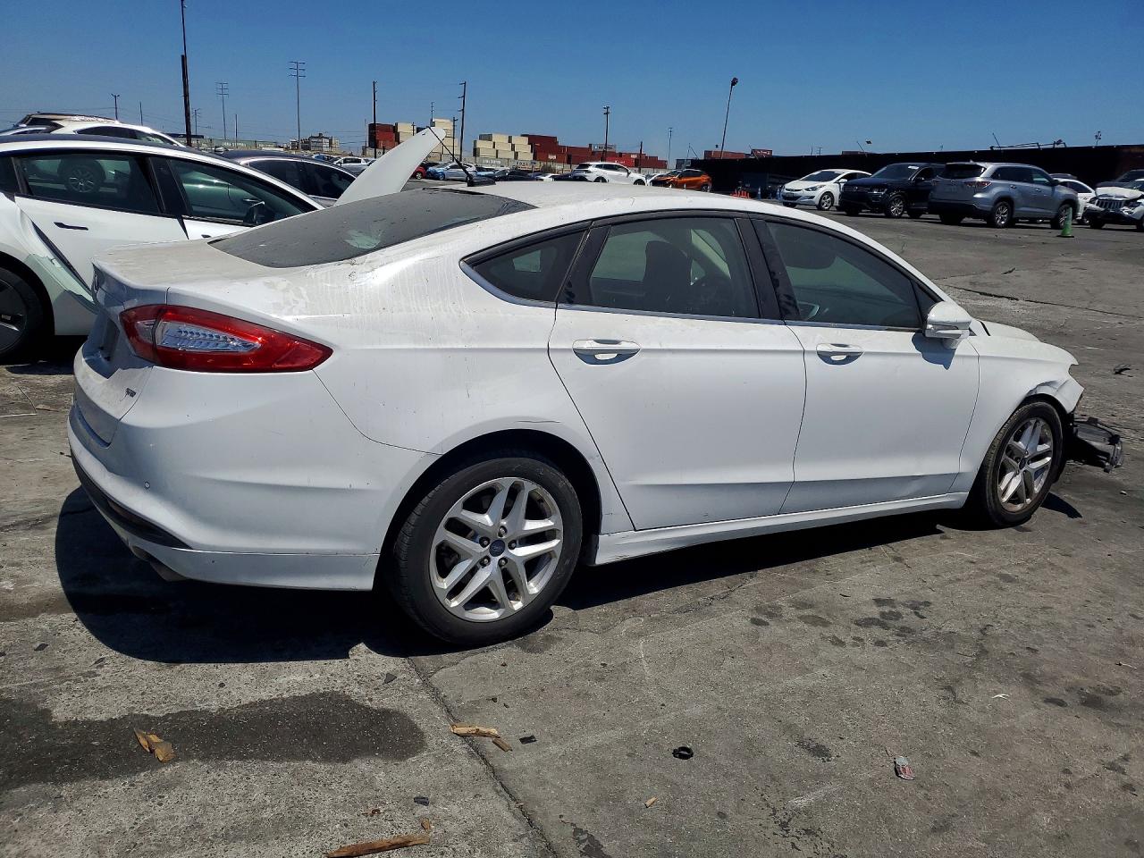 2014 Ford Fusion Se White vin: 3FA6P0H79ER356337