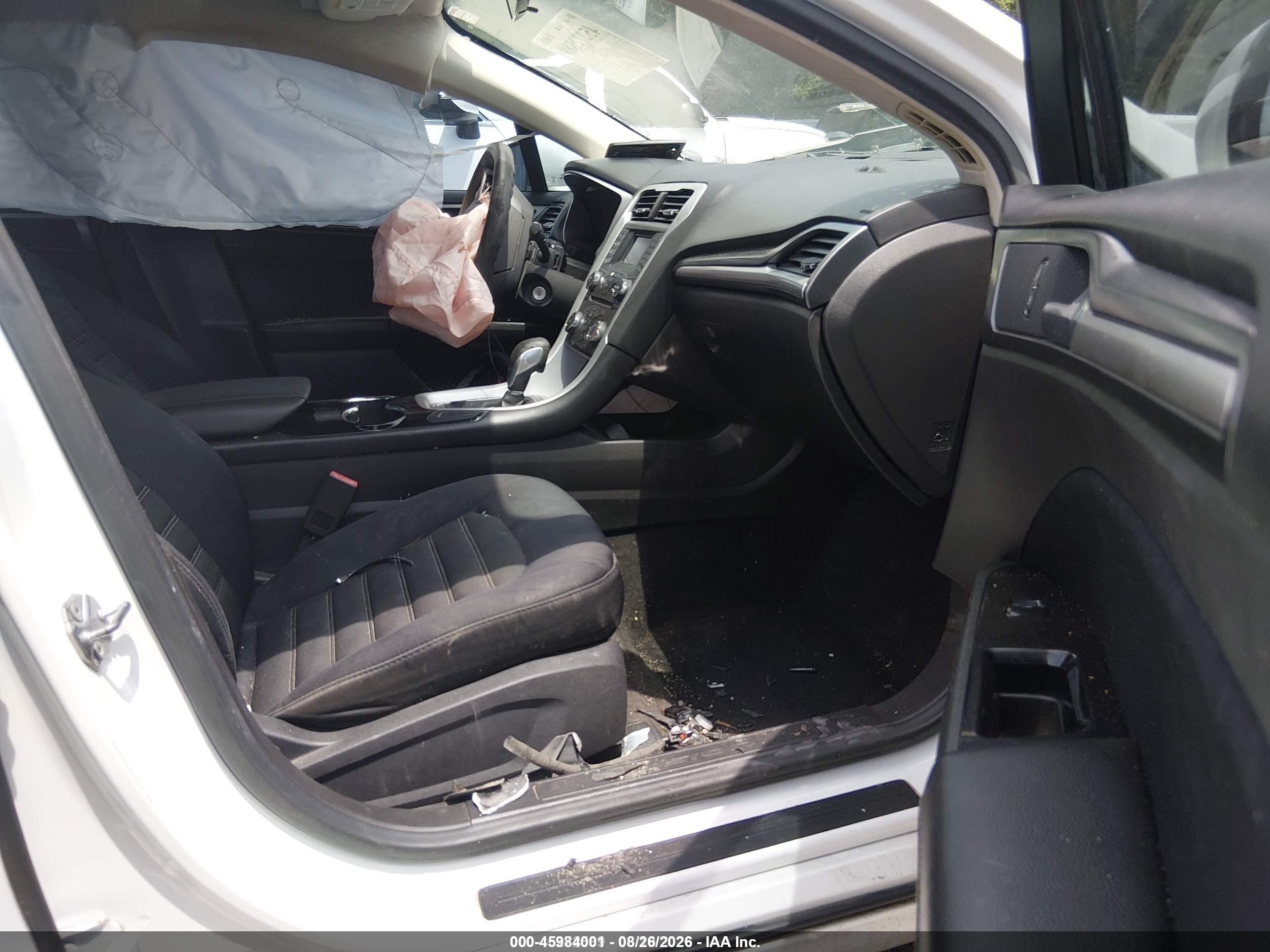 2014 Ford Fusion Se White vin: 3FA6P0H79ER358203