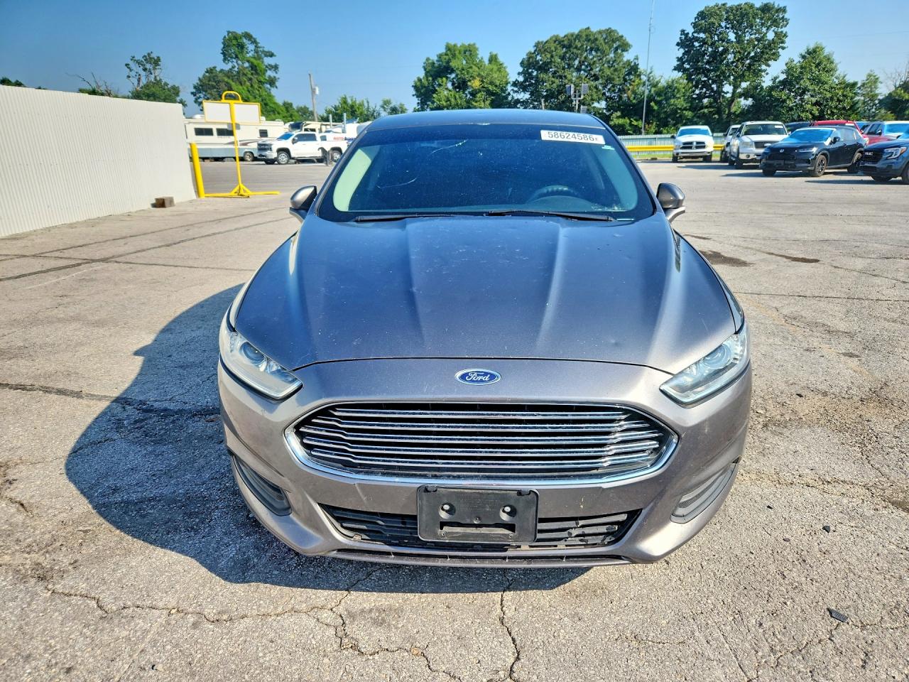 2014 Ford Fusion Se Gray vin: 3FA6P0H79ER386616