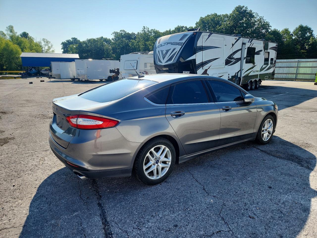 2014 Ford Fusion Se Gray vin: 3FA6P0H79ER386616