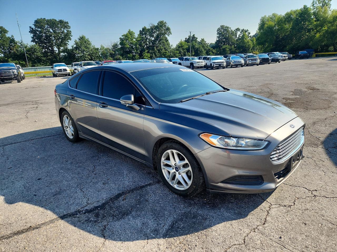 2014 Ford Fusion Se Gray vin: 3FA6P0H79ER386616