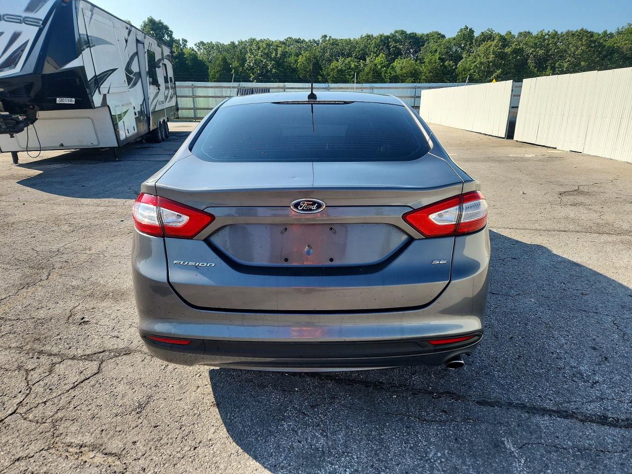 2014 Ford Fusion Se Gray vin: 3FA6P0H79ER386616