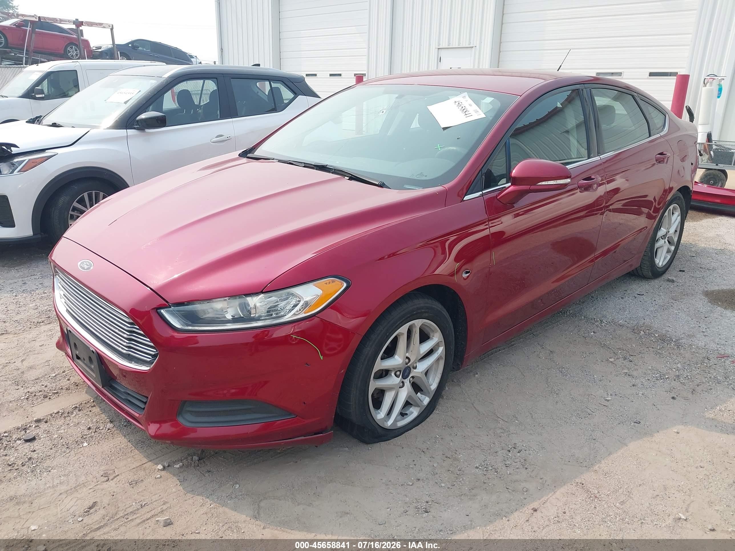 2014 Ford Fusion Se Red vin: 3FA6P0H79ER387667