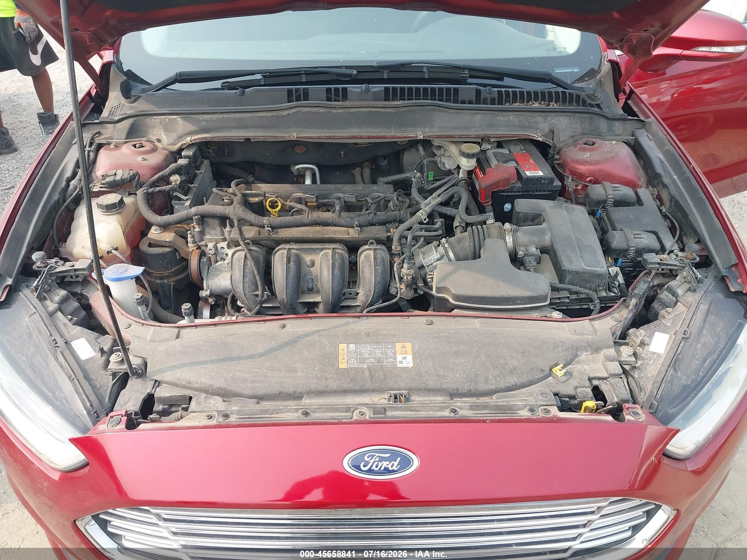 2014 Ford Fusion Se Red vin: 3FA6P0H79ER387667