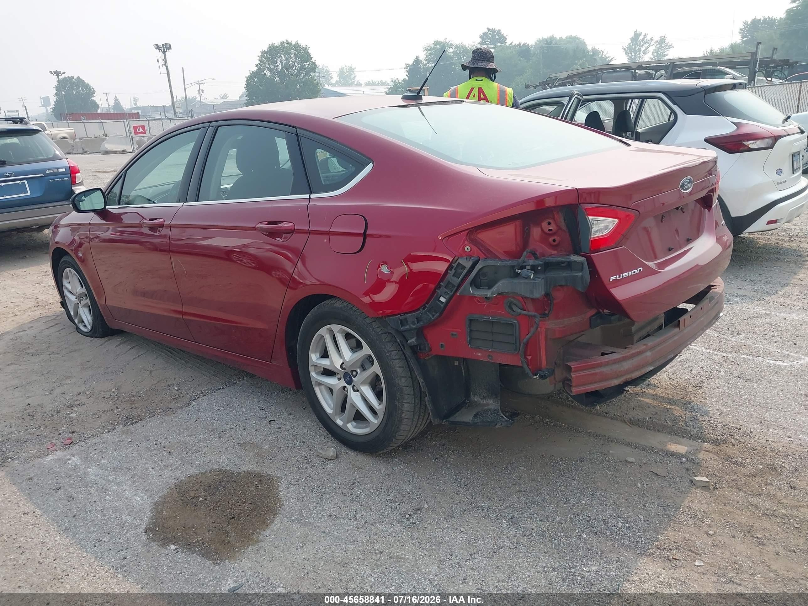 2014 Ford Fusion Se Red vin: 3FA6P0H79ER387667