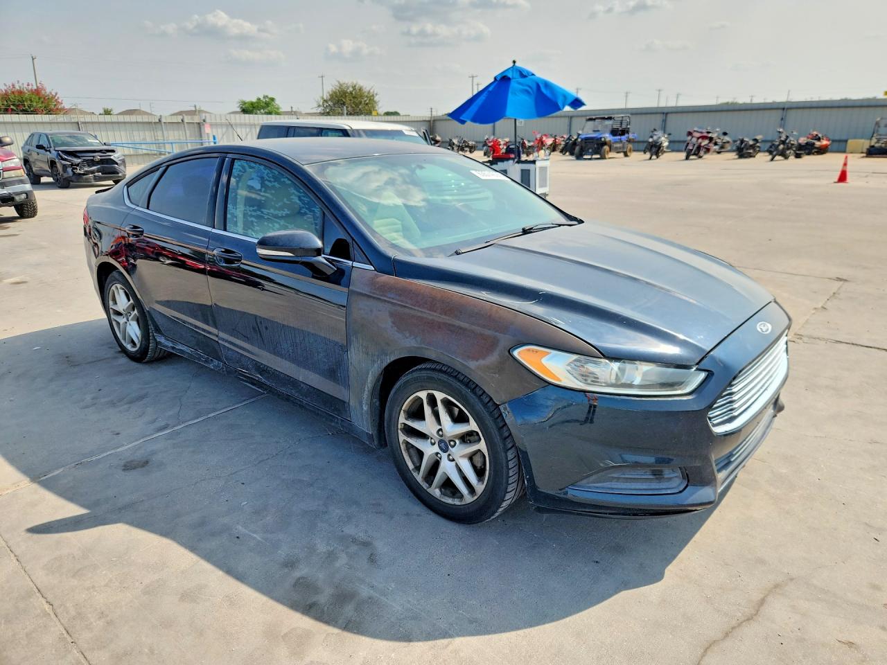 2014 Ford Fusion Se Blue vin: 3FA6P0H79ER390620