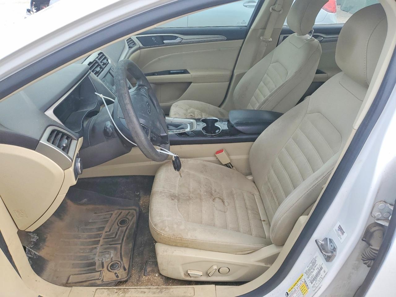 2015 Ford Fusion Se White vin: 3FA6P0H79FR136875