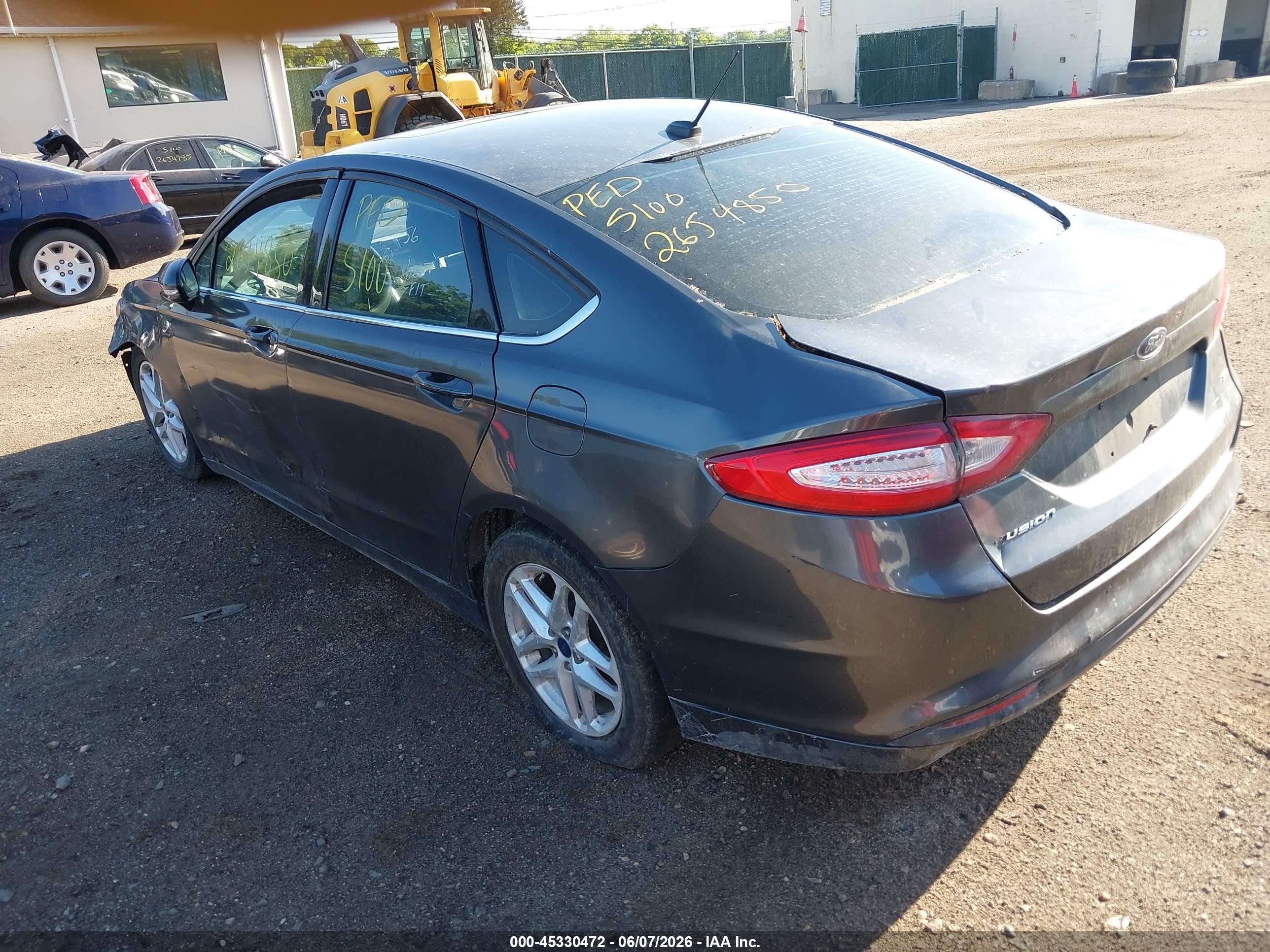 2015 Ford Fusion Se Gray vin: 3FA6P0H79FR176308