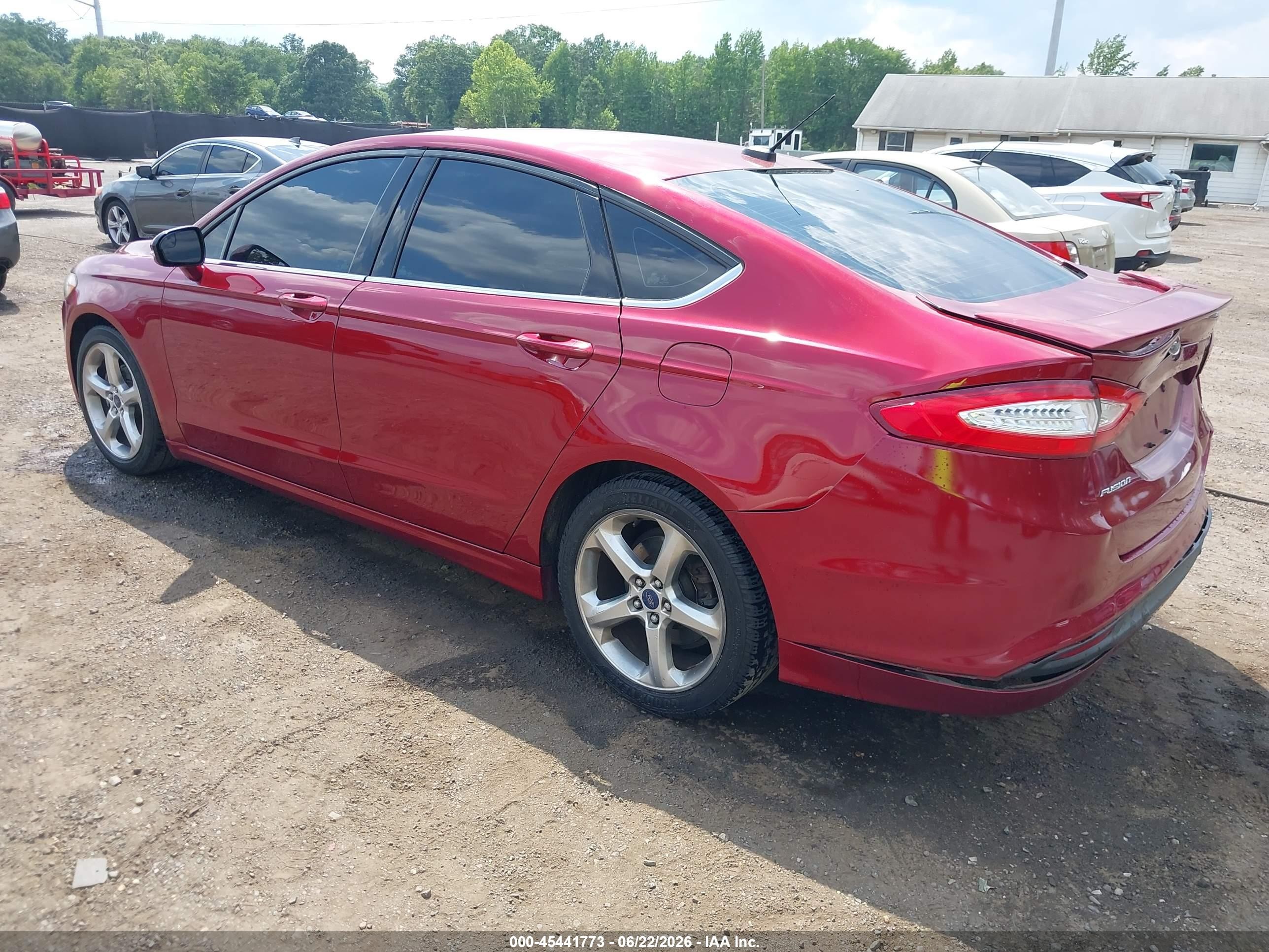 2015 Ford Fusion Se Burgundy vin: 3FA6P0H79FR205192