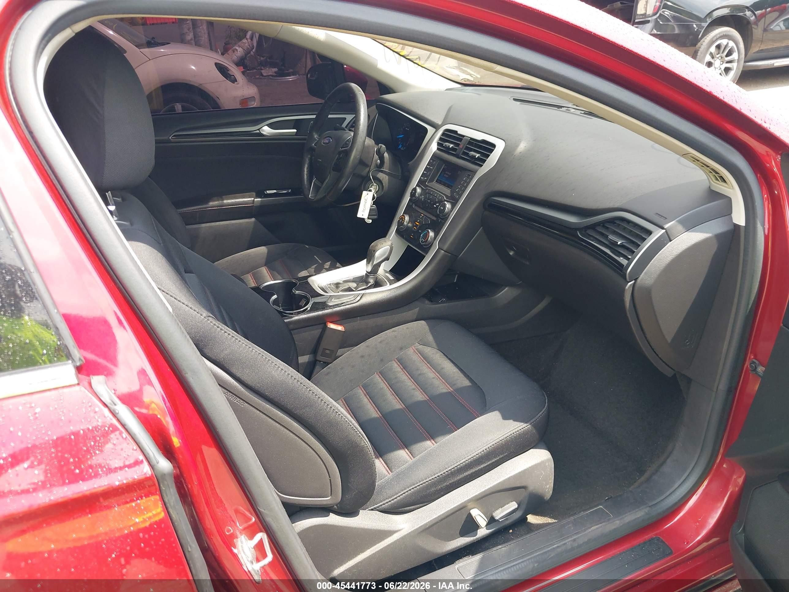 2015 Ford Fusion Se Burgundy vin: 3FA6P0H79FR205192