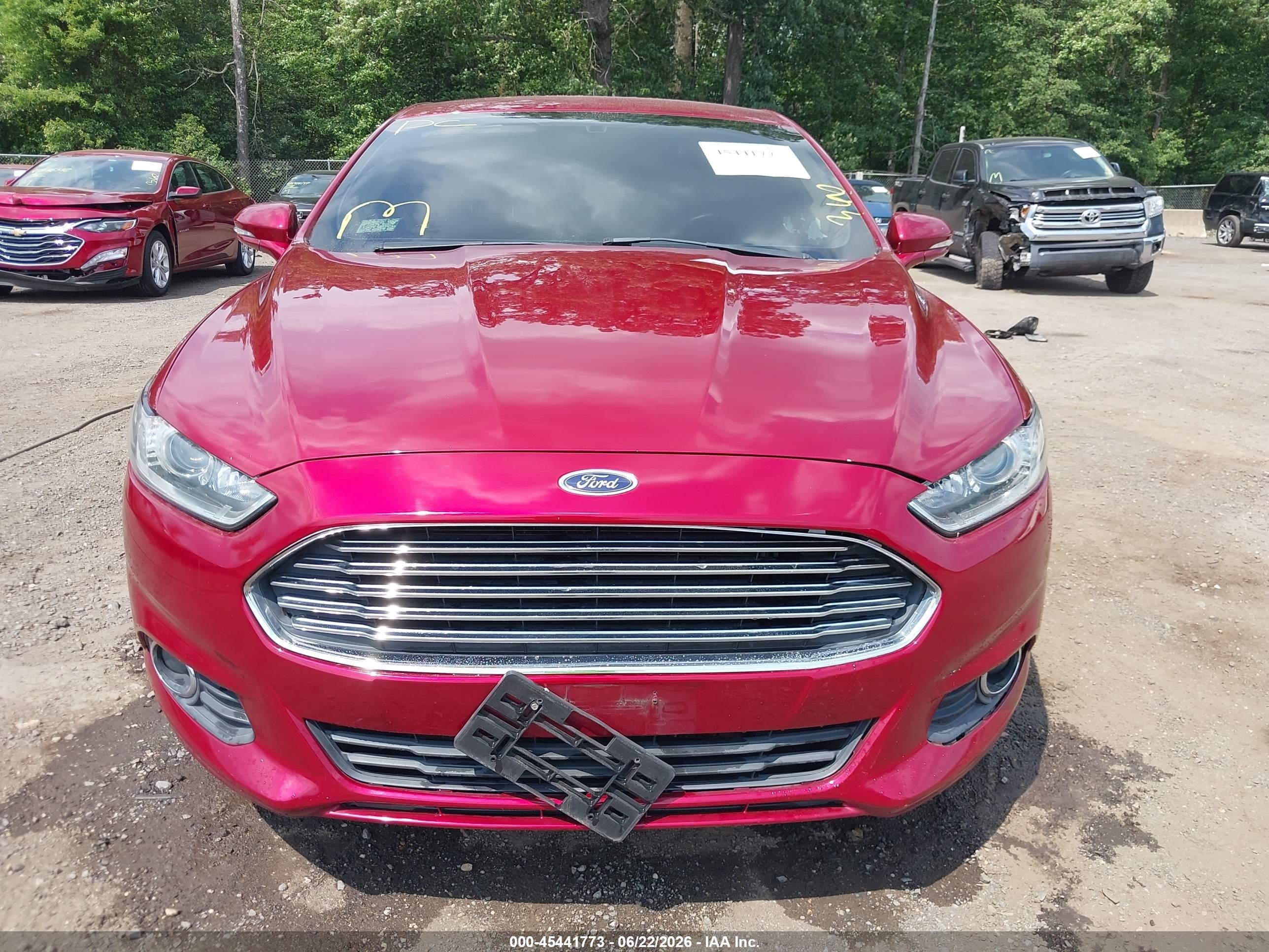 2015 Ford Fusion Se Burgundy vin: 3FA6P0H79FR205192