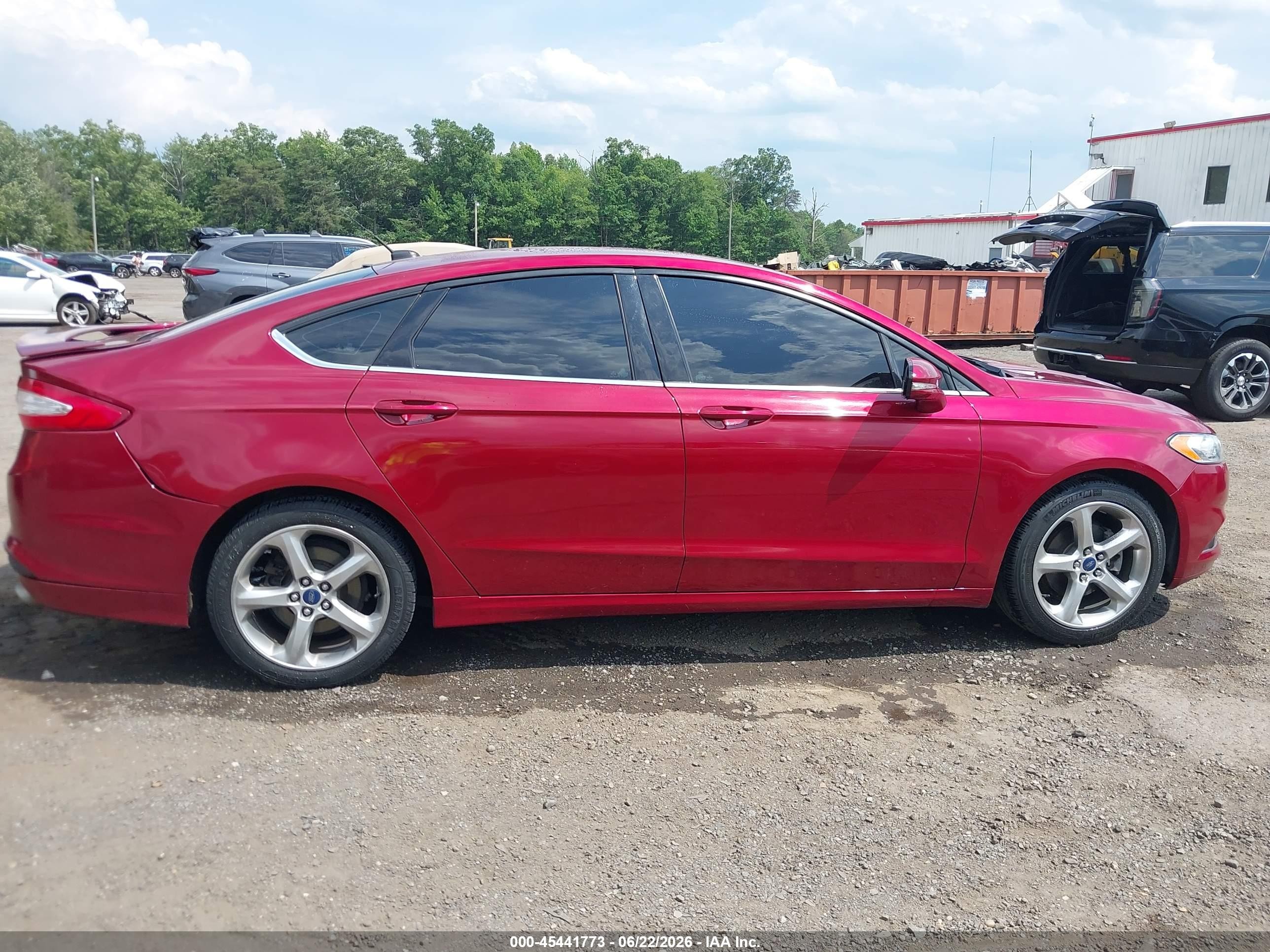 2015 Ford Fusion Se Burgundy vin: 3FA6P0H79FR205192