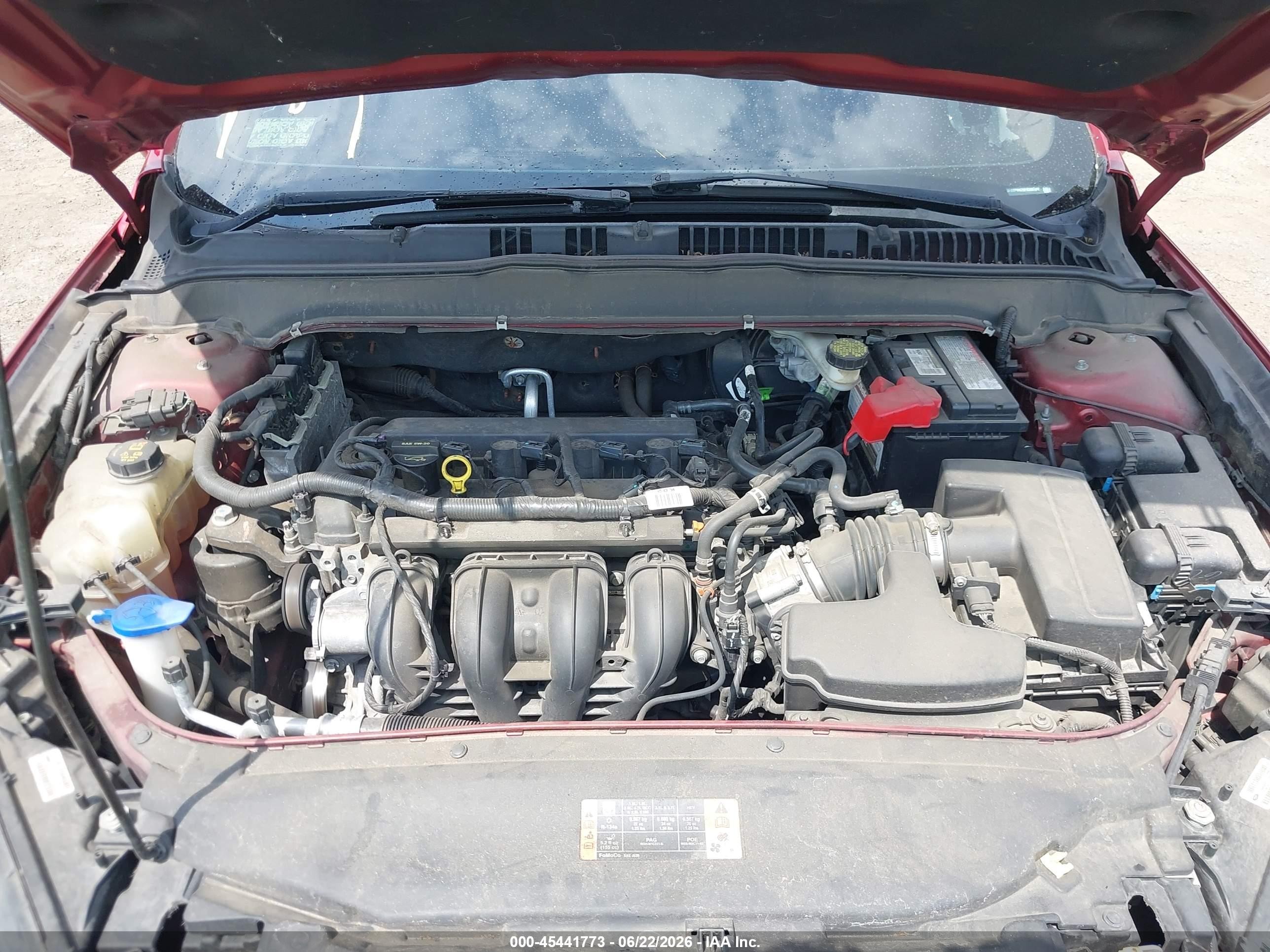2015 Ford Fusion Se Burgundy vin: 3FA6P0H79FR205192