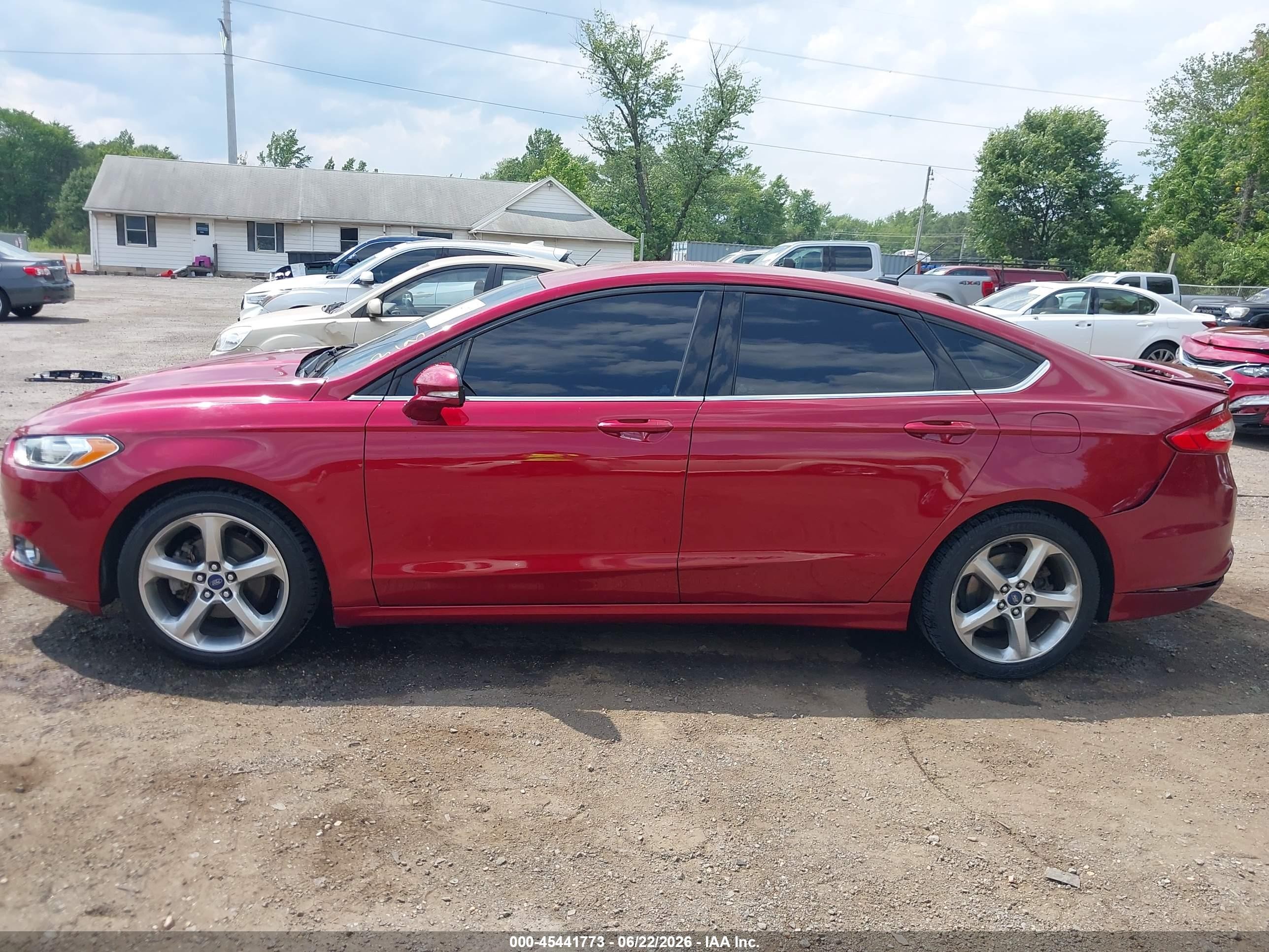 2015 Ford Fusion Se Burgundy vin: 3FA6P0H79FR205192
