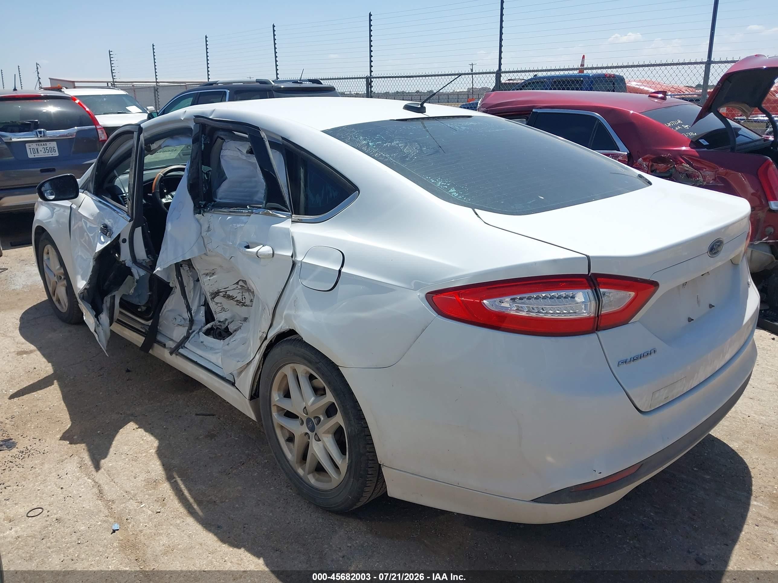 2015 Ford Fusion Se White vin: 3FA6P0H79FR227810