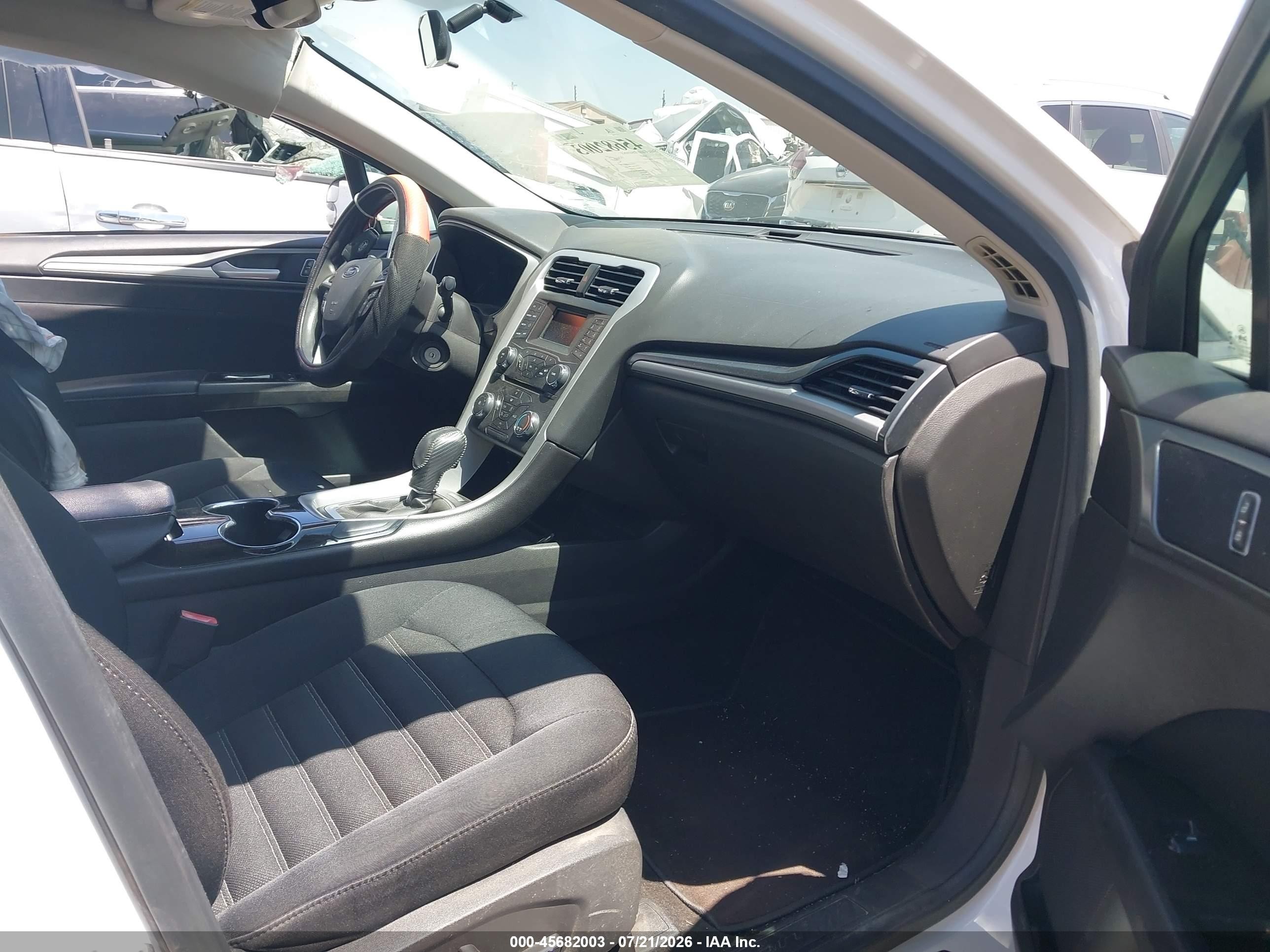 2015 Ford Fusion Se White vin: 3FA6P0H79FR227810