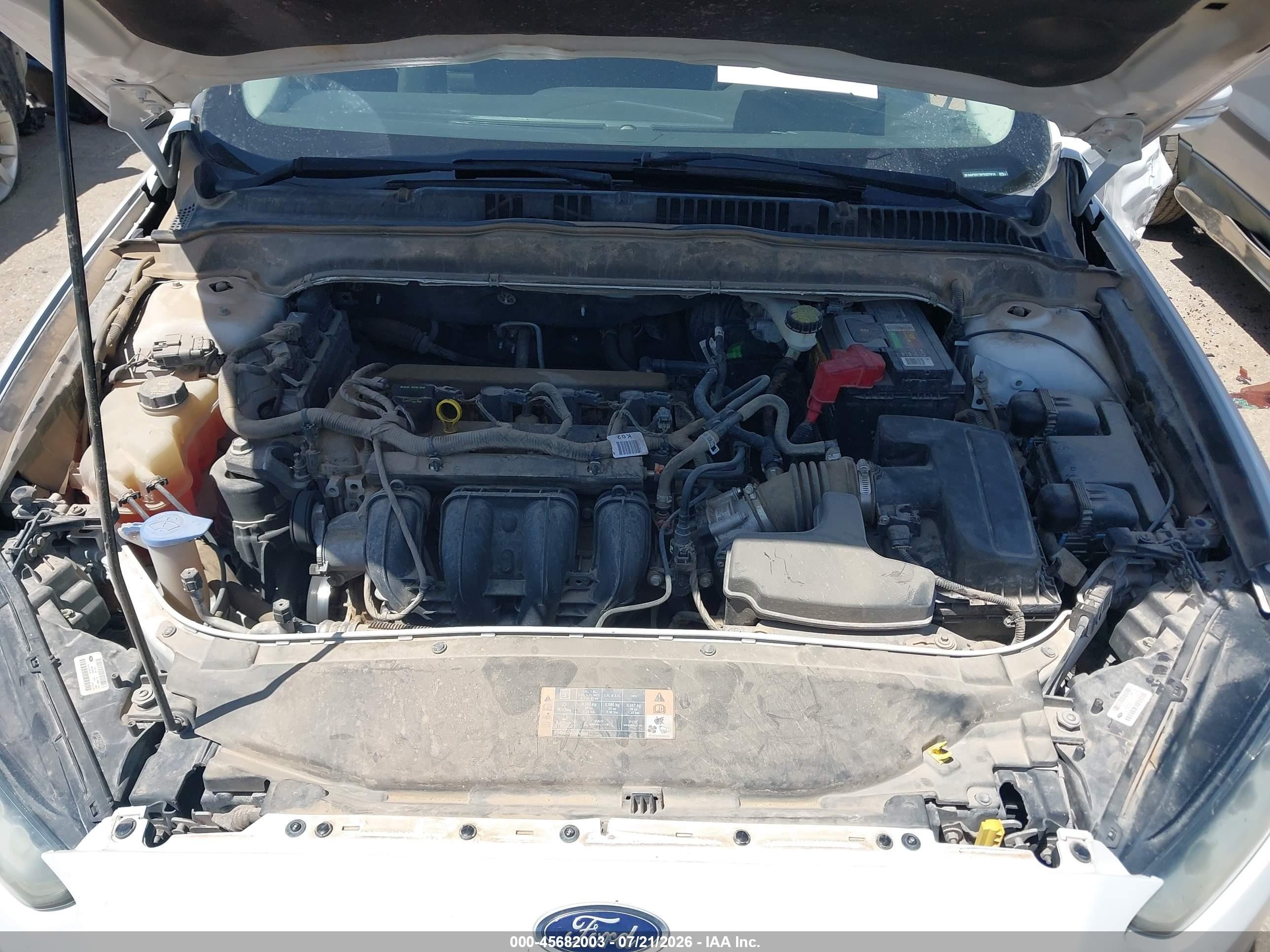 2015 Ford Fusion Se White vin: 3FA6P0H79FR227810