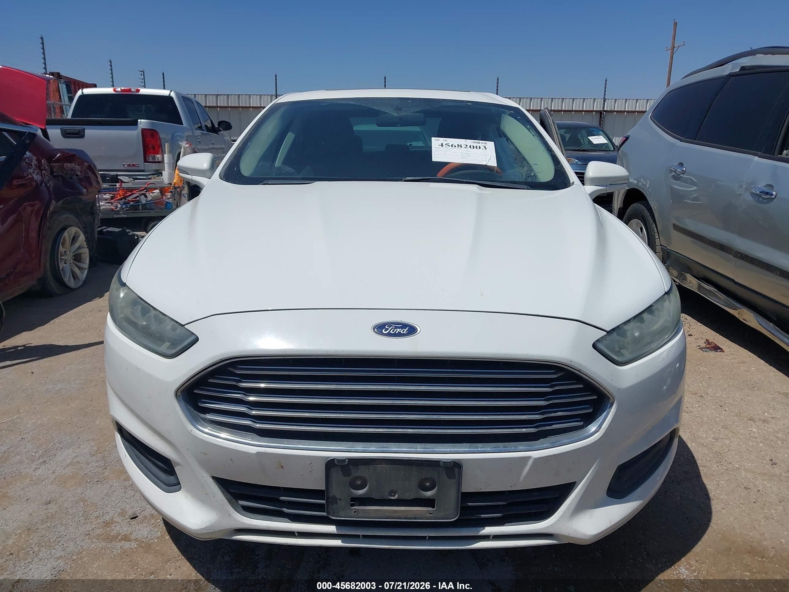 2015 Ford Fusion Se White vin: 3FA6P0H79FR227810