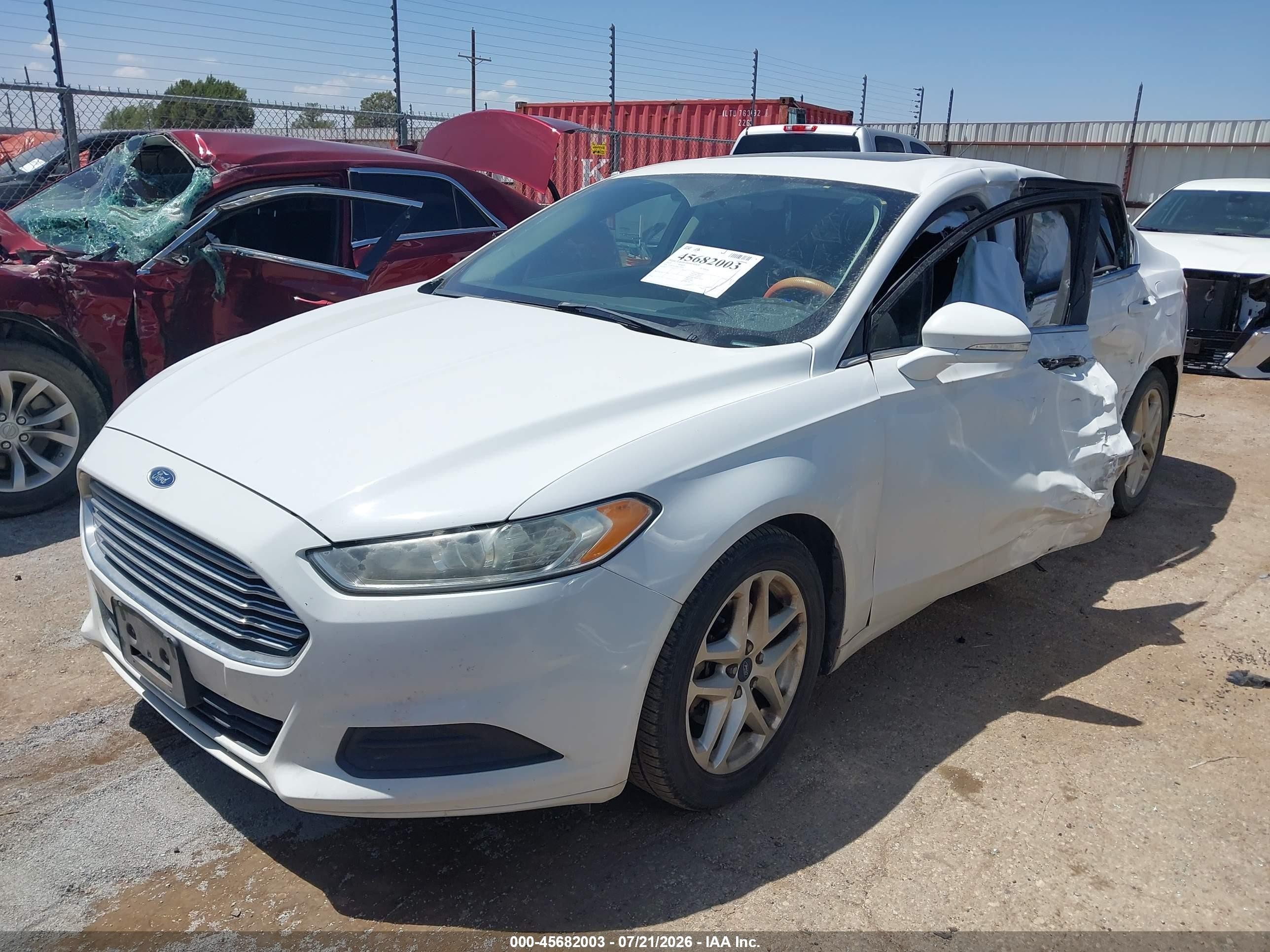 2015 Ford Fusion Se White vin: 3FA6P0H79FR227810