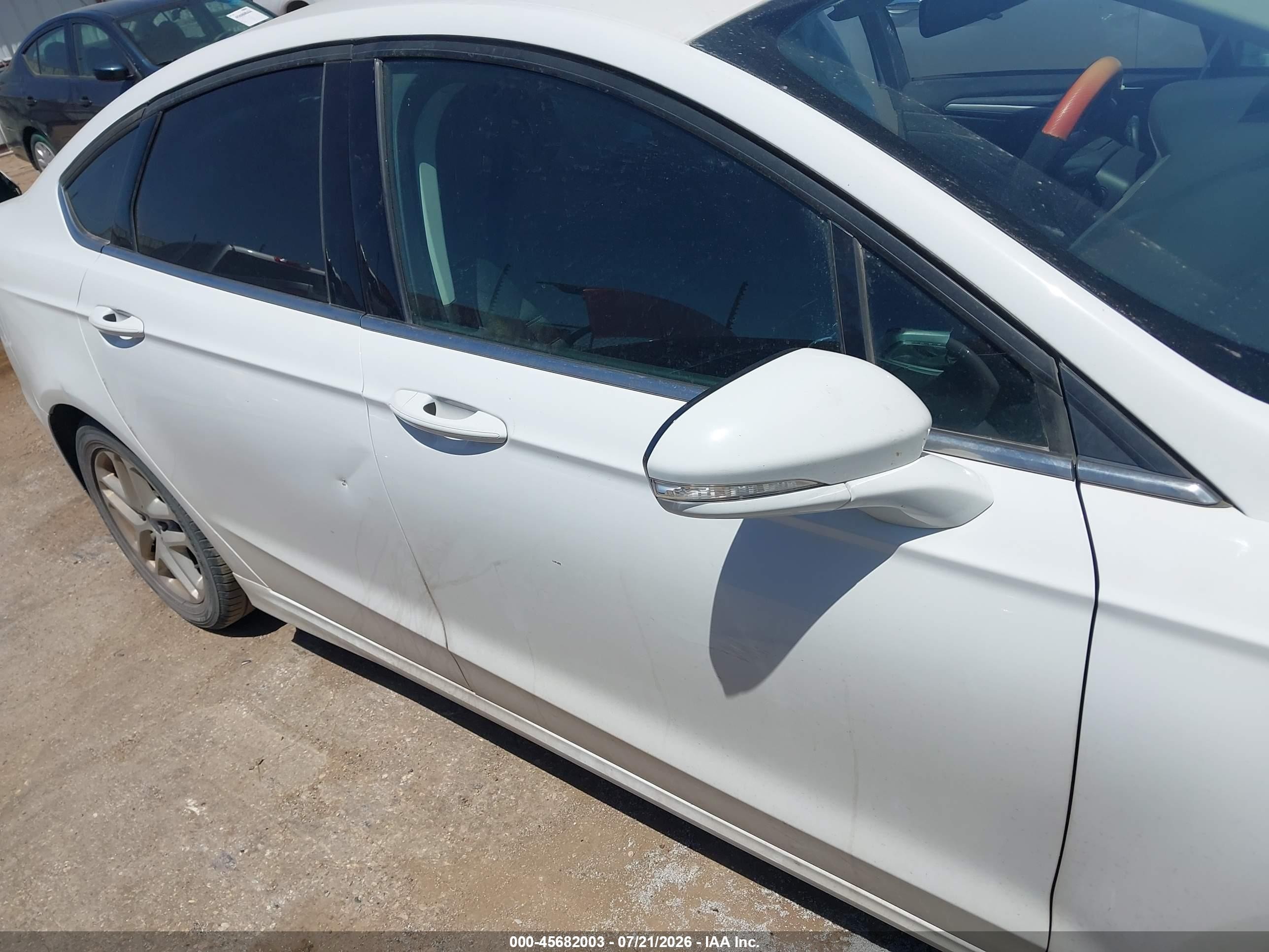 2015 Ford Fusion Se White vin: 3FA6P0H79FR227810
