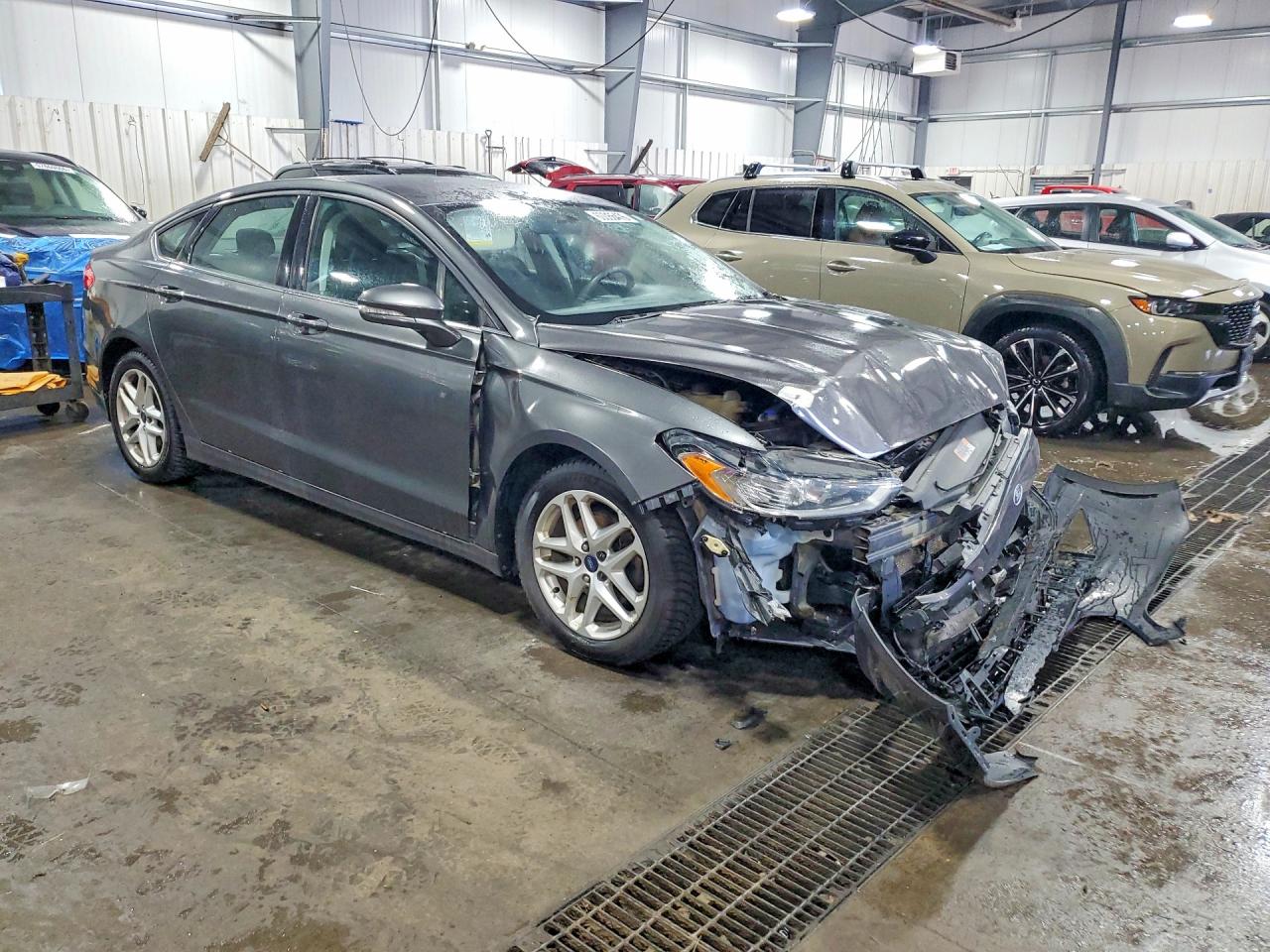 2015 Ford Fusion Se Серый vin: 3FA6P0H79FR280202