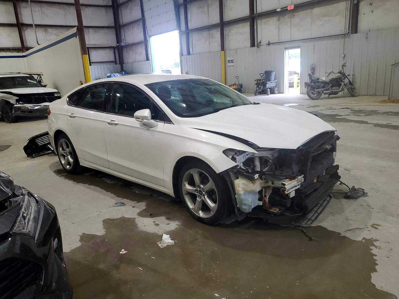 2015 Ford Fusion Se White vin: 3FA6P0H79FR302537