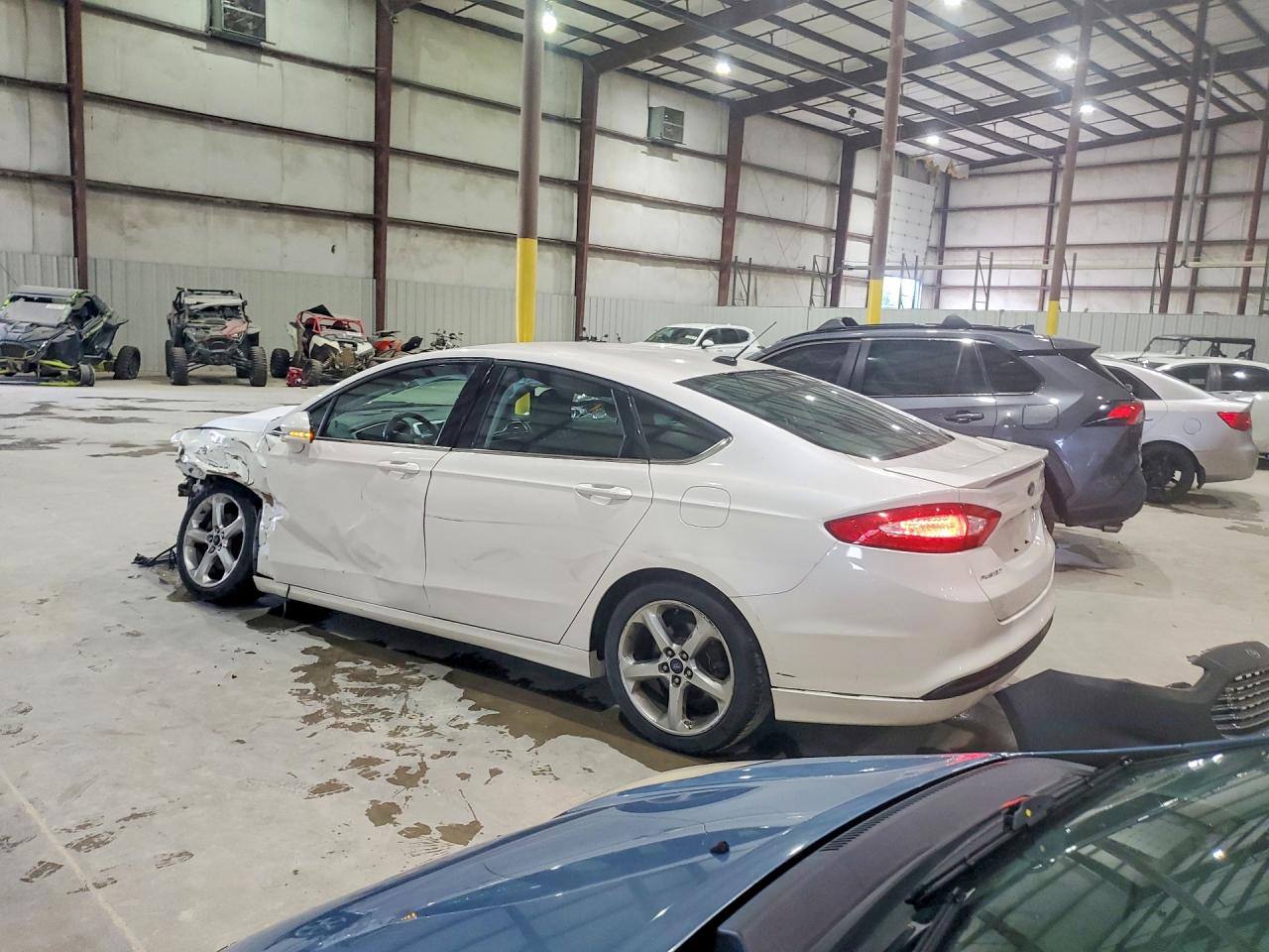 2015 Ford Fusion Se White vin: 3FA6P0H79FR302537
