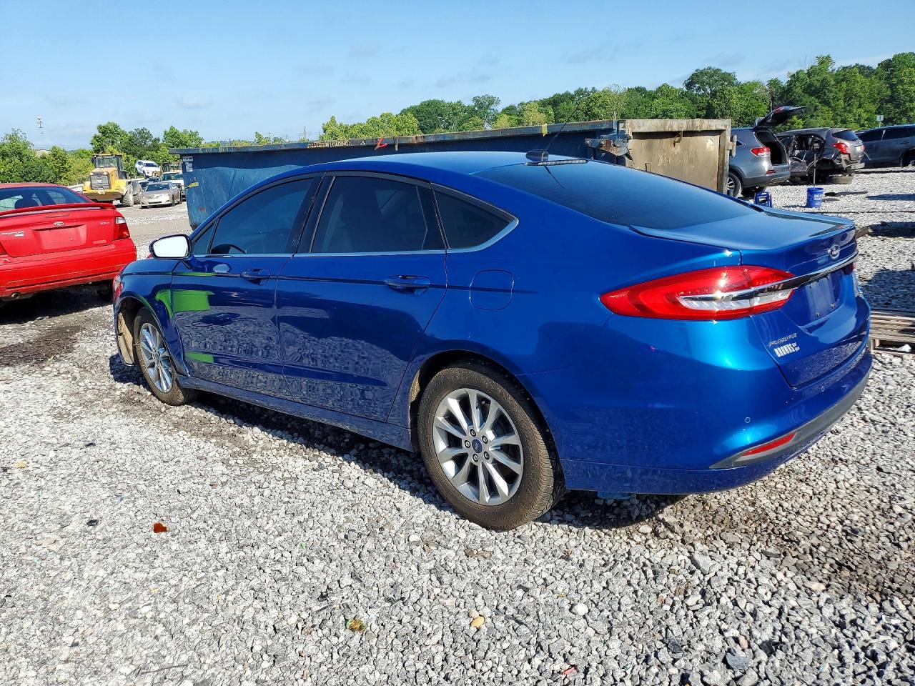 2017 Ford Fusion Se Blue vin: 3FA6P0H79HR237188