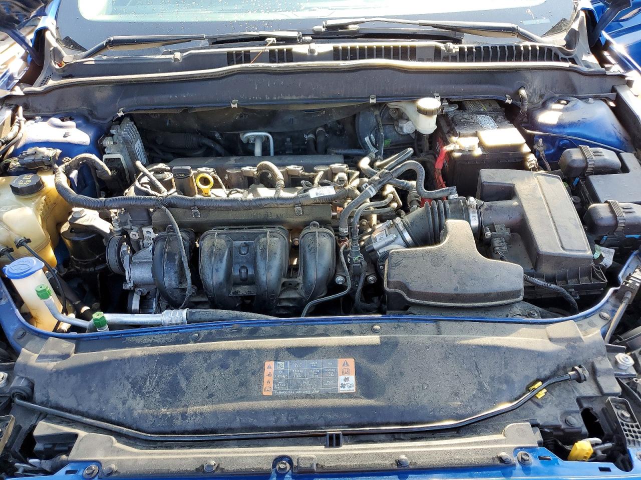 2017 Ford Fusion Se Blue vin: 3FA6P0H79HR237188