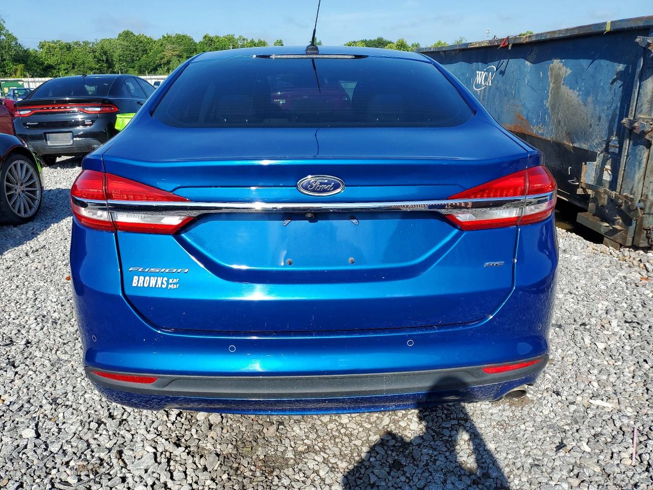 2017 Ford Fusion Se Blue vin: 3FA6P0H79HR237188