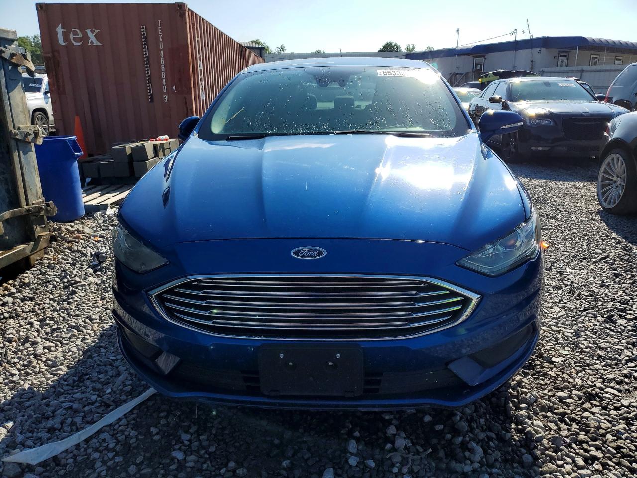 2017 Ford Fusion Se Blue vin: 3FA6P0H79HR237188
