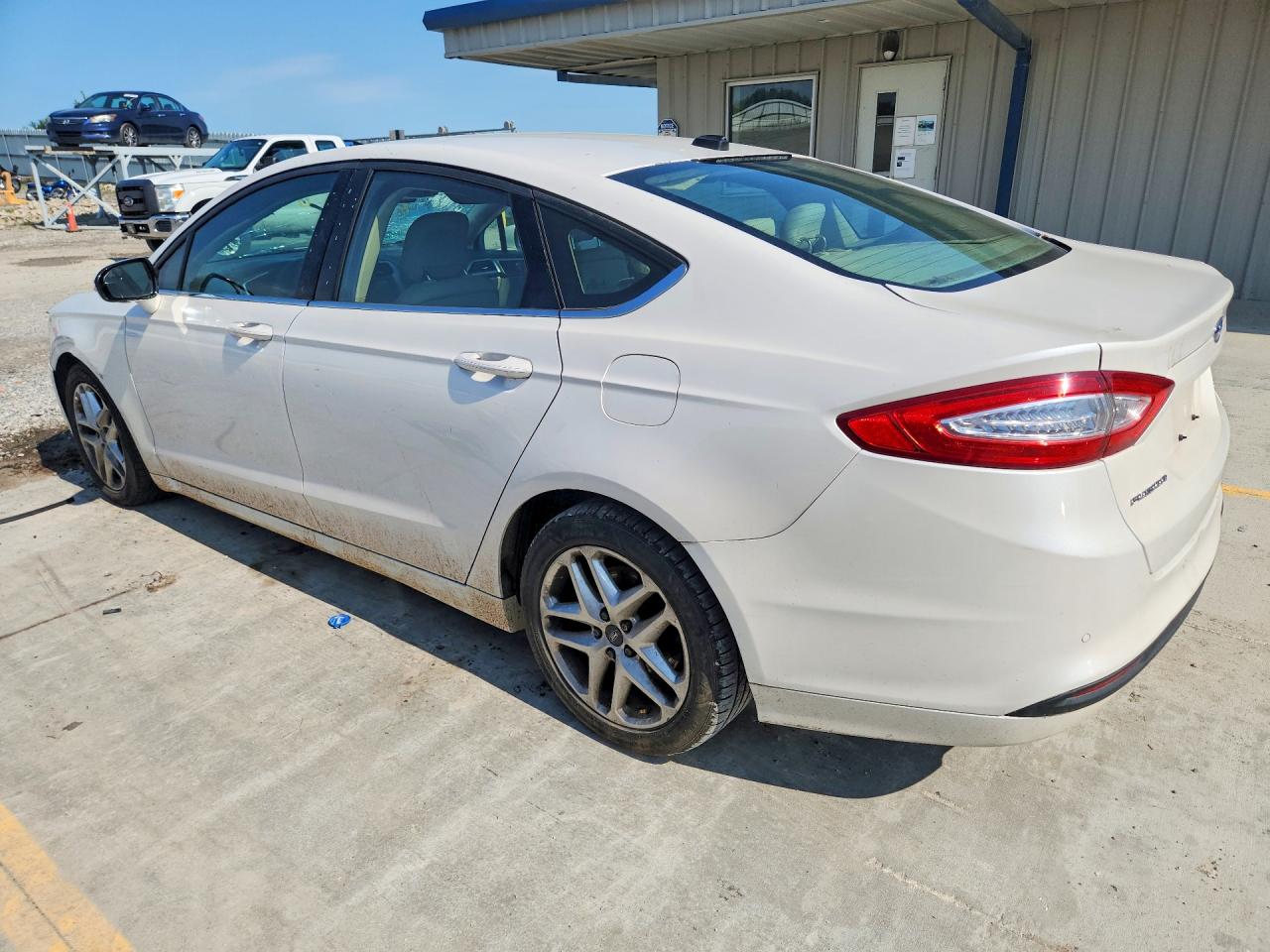 2013 Ford Fusion Se White vin: 3FA6P0H7XDR122383