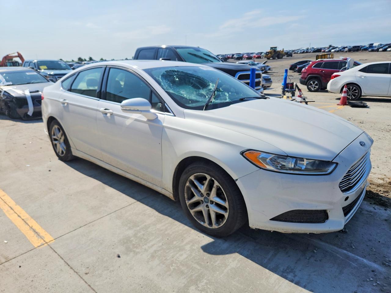 2013 Ford Fusion Se White vin: 3FA6P0H7XDR122383