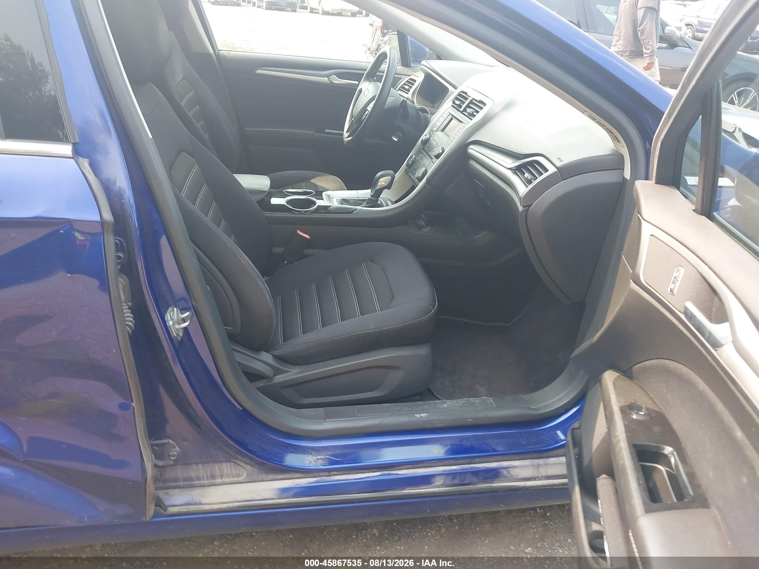 2013 Ford Fusion Se Синий vin: 3FA6P0H7XDR149406