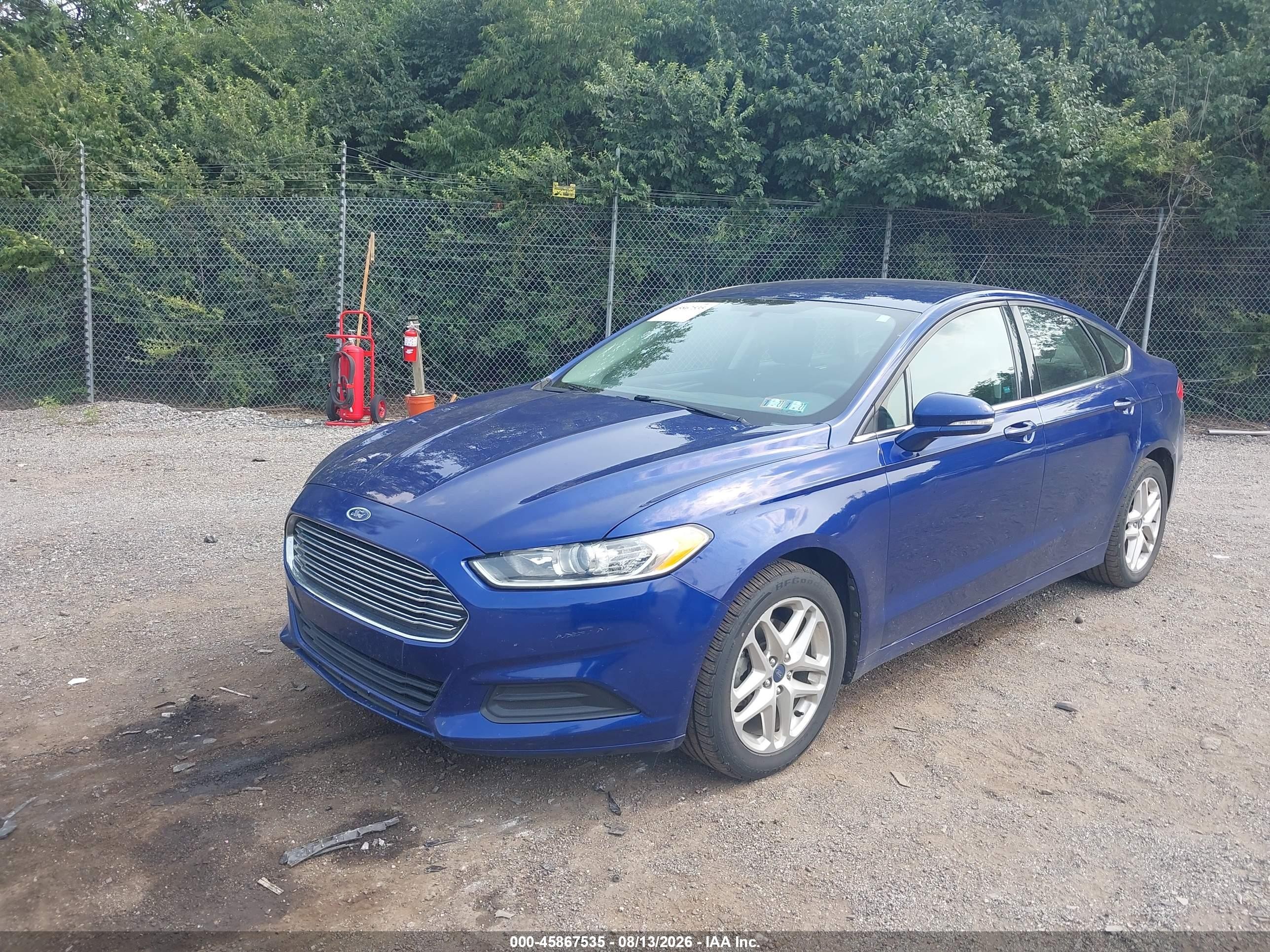 2013 Ford Fusion Se Синий vin: 3FA6P0H7XDR149406
