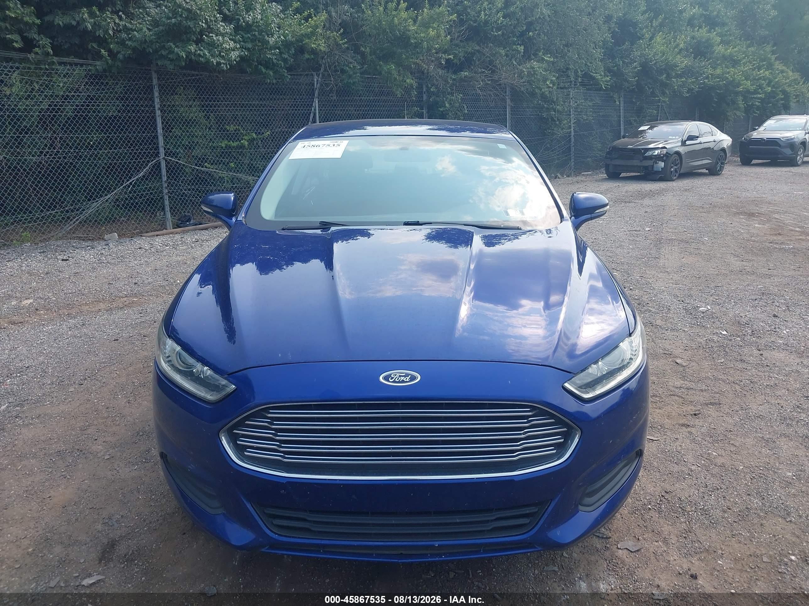 2013 Ford Fusion Se Синий vin: 3FA6P0H7XDR149406