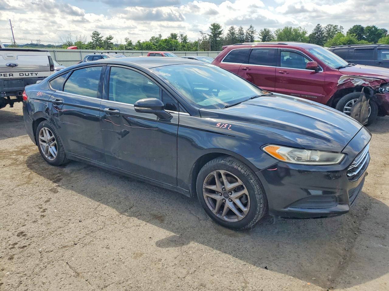 2013 Ford Fusion Se Black vin: 3FA6P0H7XDR152595