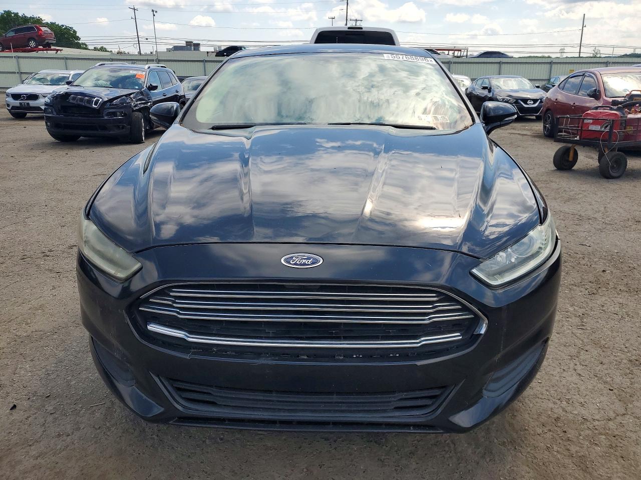 2013 Ford Fusion Se Black vin: 3FA6P0H7XDR152595