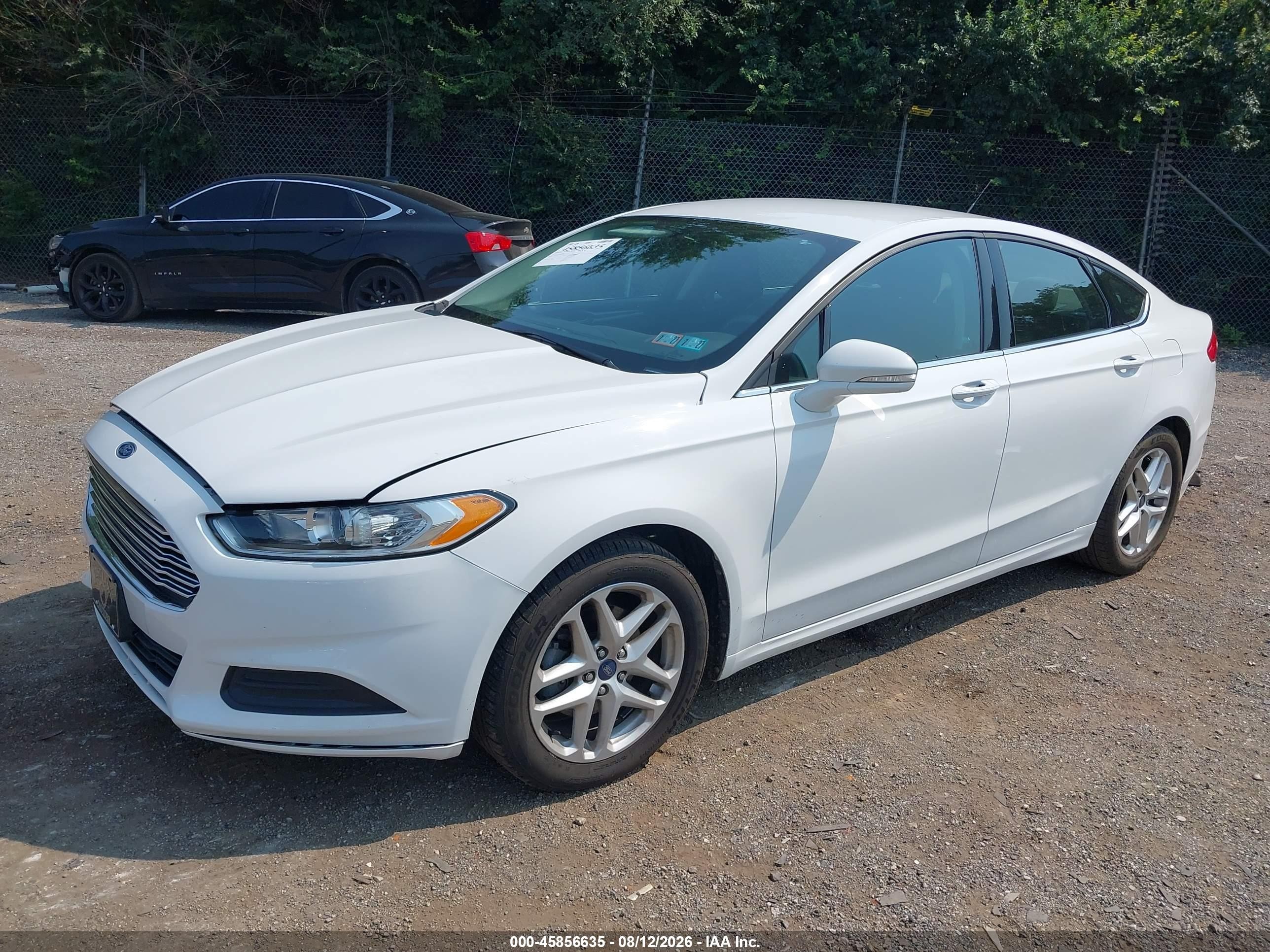 2013 Ford Fusion Se White vin: 3FA6P0H7XDR197598