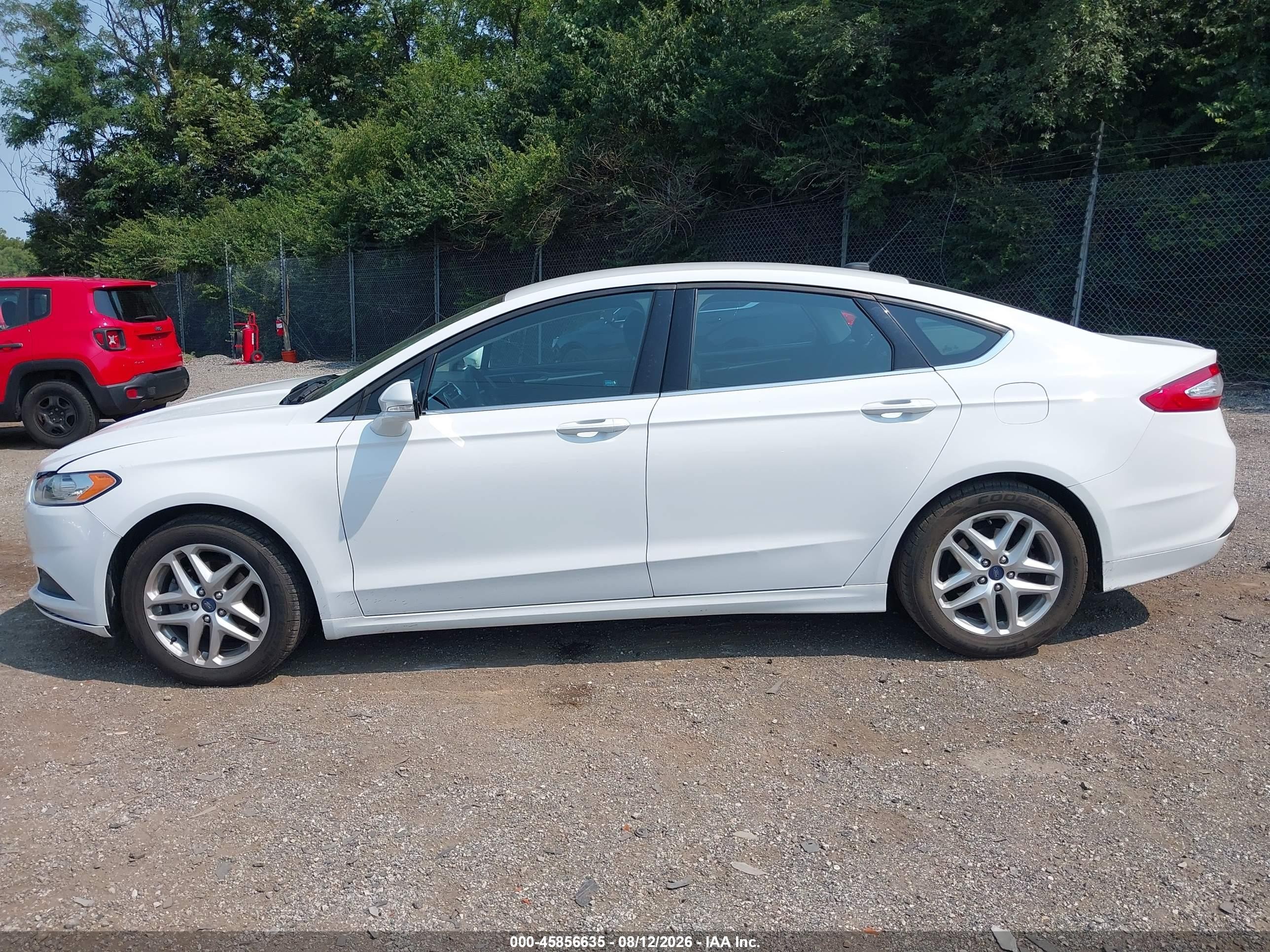 2013 Ford Fusion Se White vin: 3FA6P0H7XDR197598