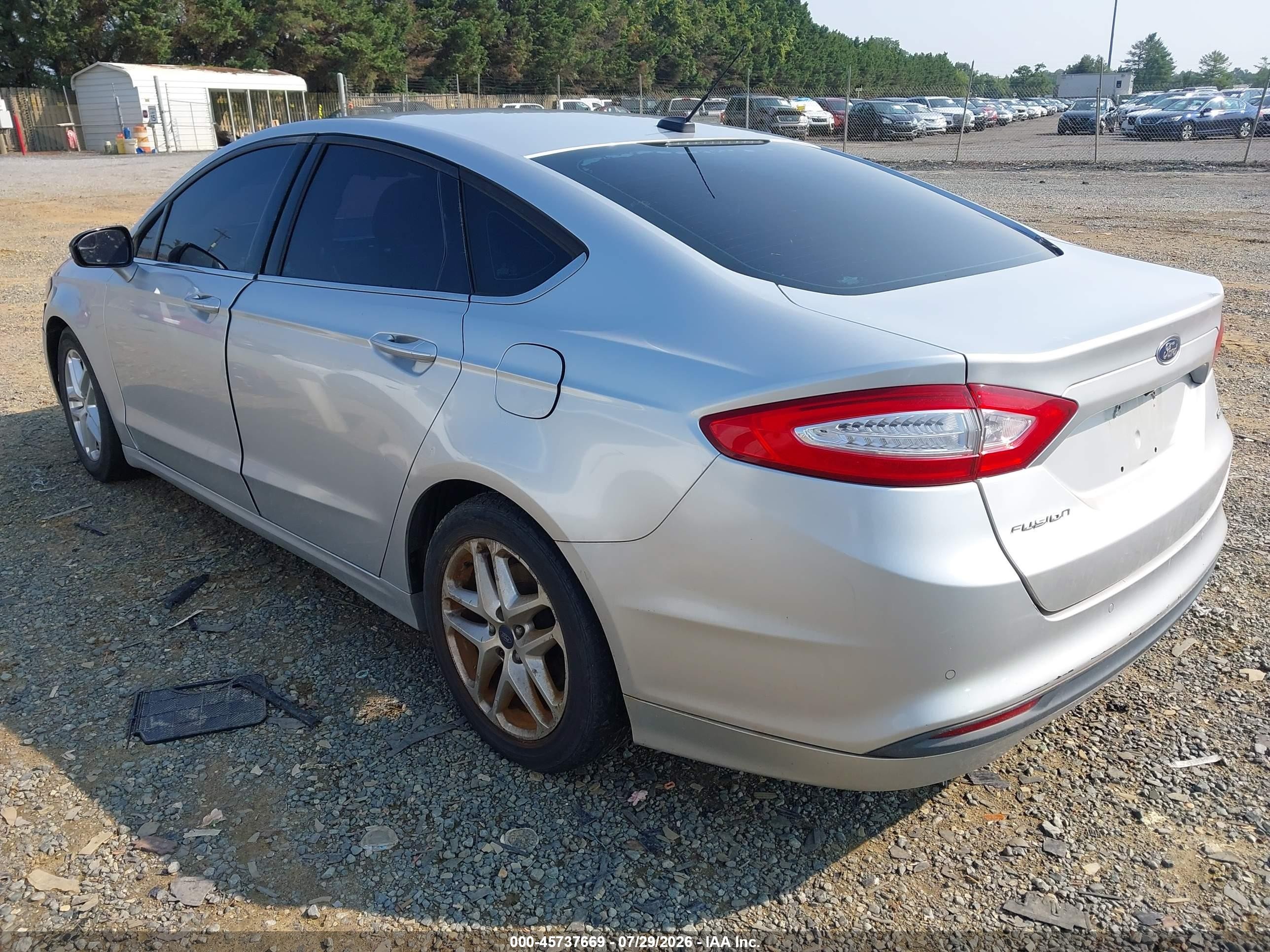 2013 Ford Fusion Se Silver vin: 3FA6P0H7XDR212391