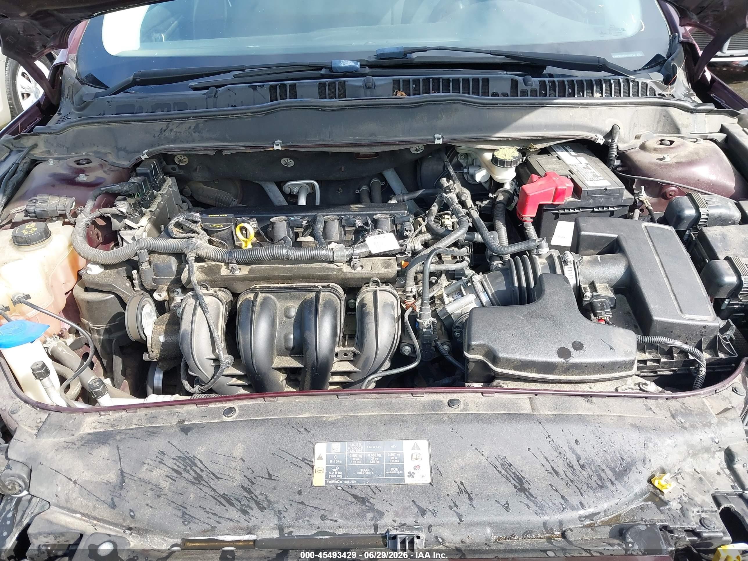 2013 Ford Fusion Se Burgundy vin: 3FA6P0H7XDR223214