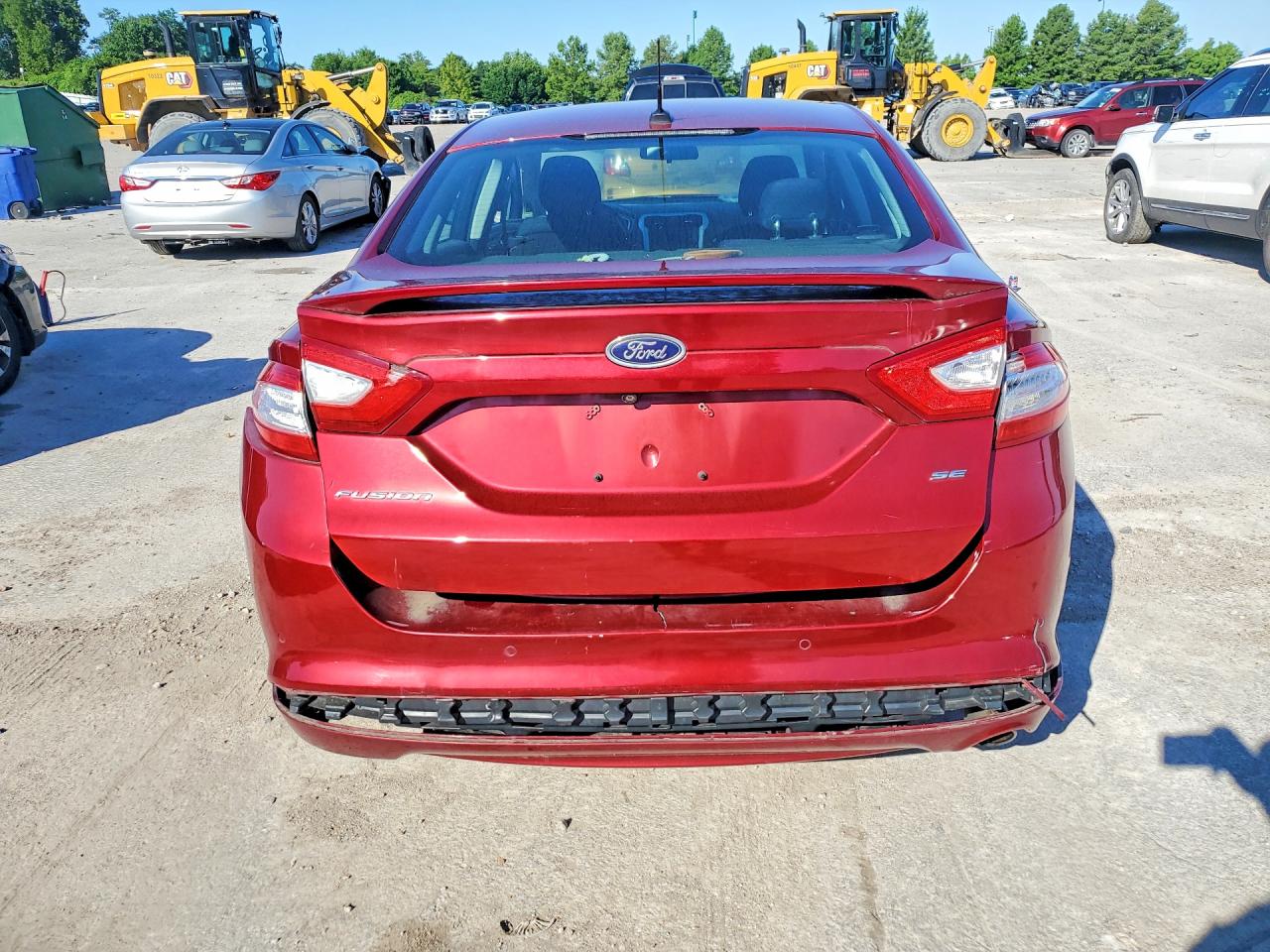 2013 Ford Fusion Se Burgundy vin: 3FA6P0H7XDR234133