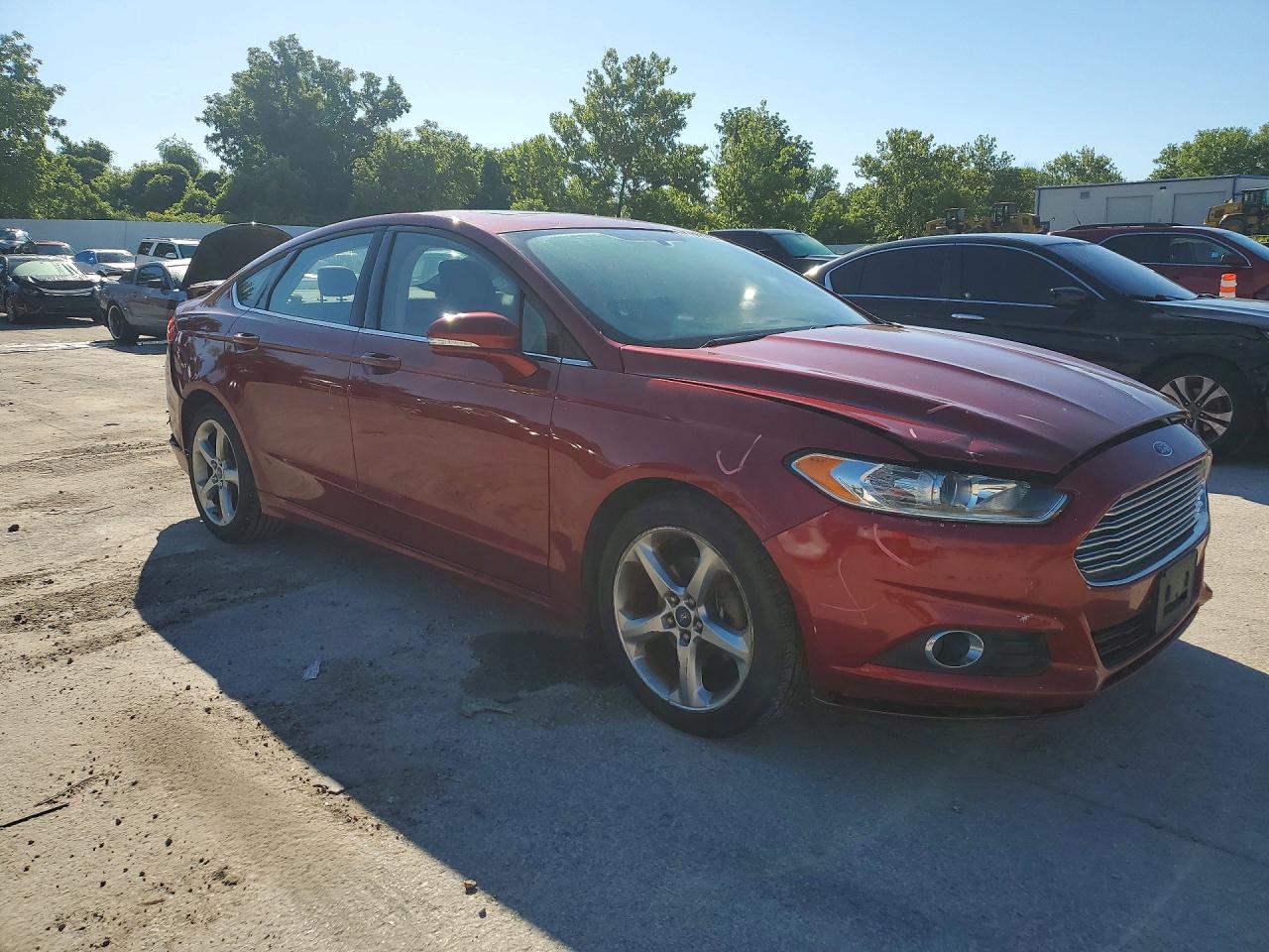 2013 Ford Fusion Se Burgundy vin: 3FA6P0H7XDR234133