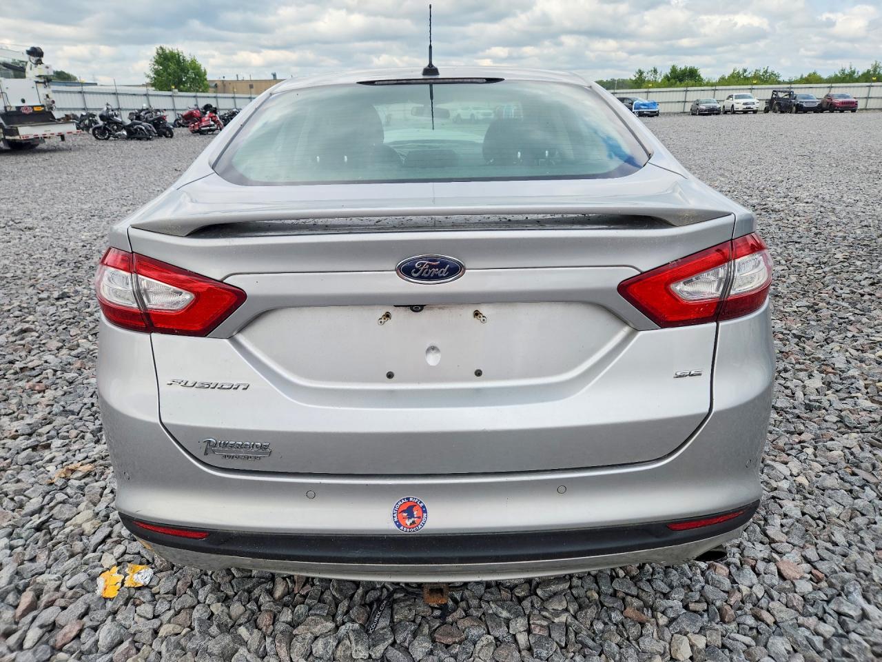 2013 Ford Fusion Se Silver vin: 3FA6P0H7XDR236626