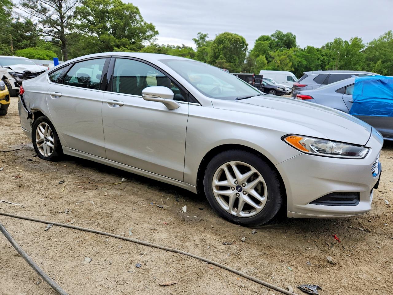 2013 Ford Fusion Se Silver vin: 3FA6P0H7XDR248677