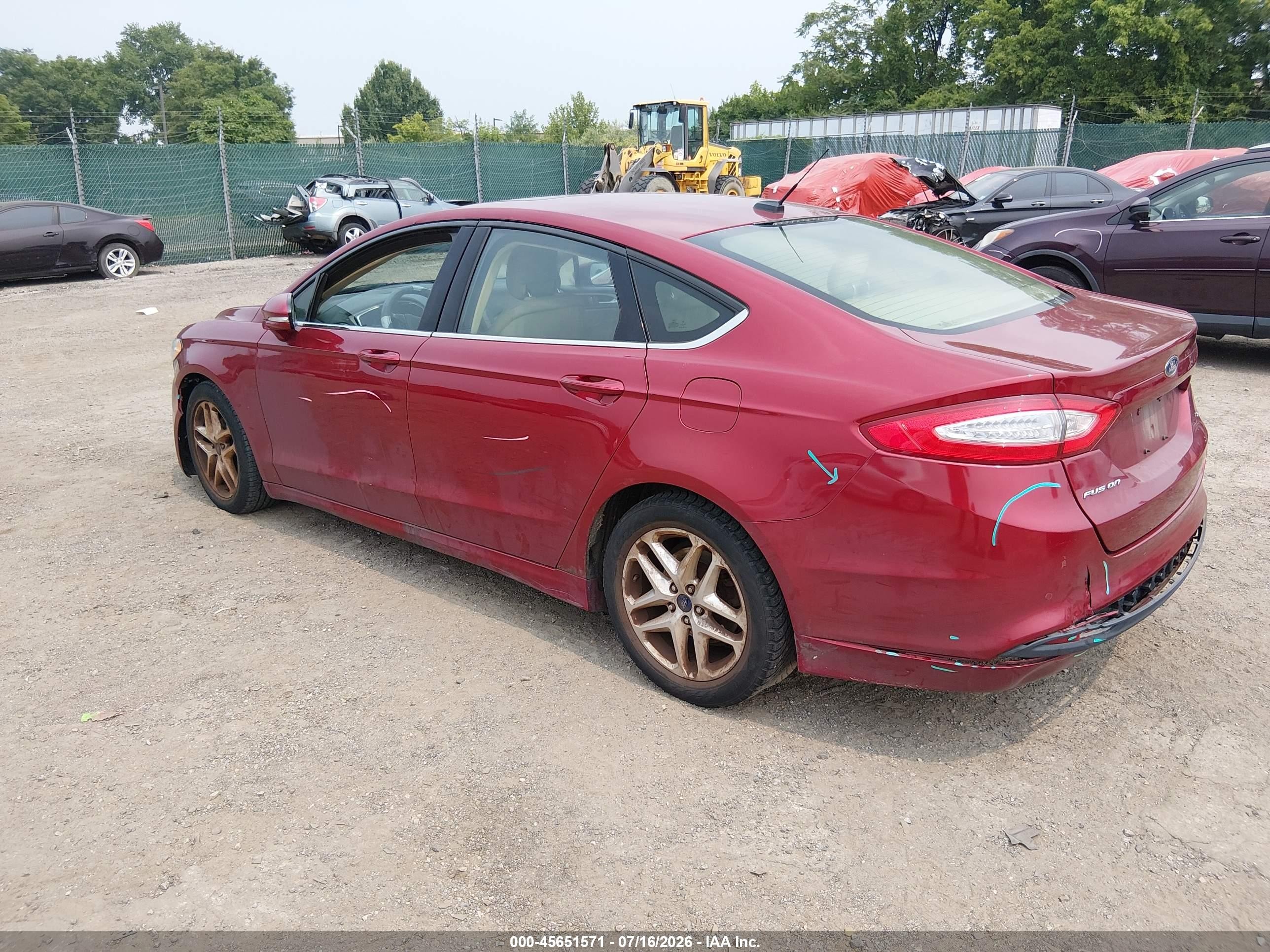2013 Ford Fusion Se Red vin: 3FA6P0H7XDR301698