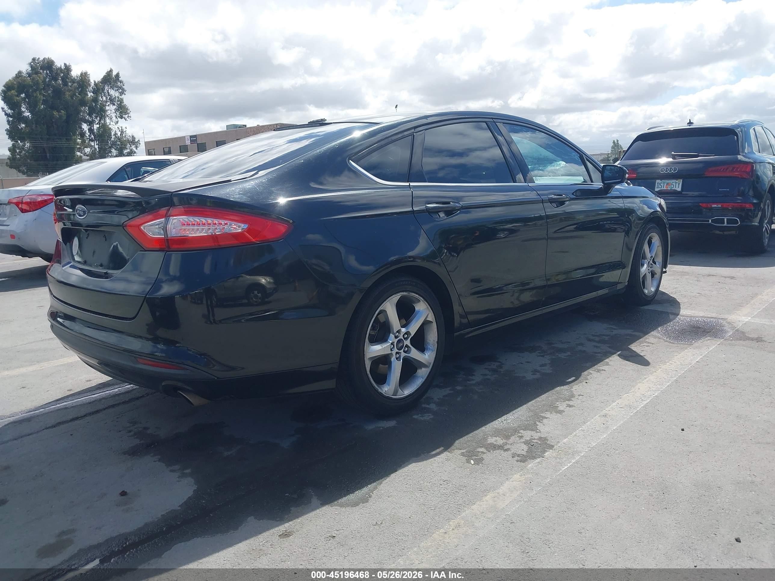 2013 Ford Fusion Se Black vin: 3FA6P0H7XDR325550