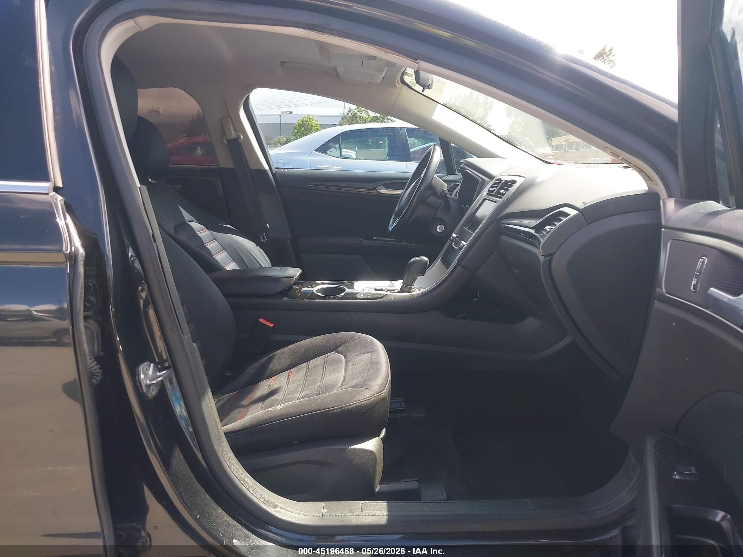 2013 Ford Fusion Se Black vin: 3FA6P0H7XDR325550